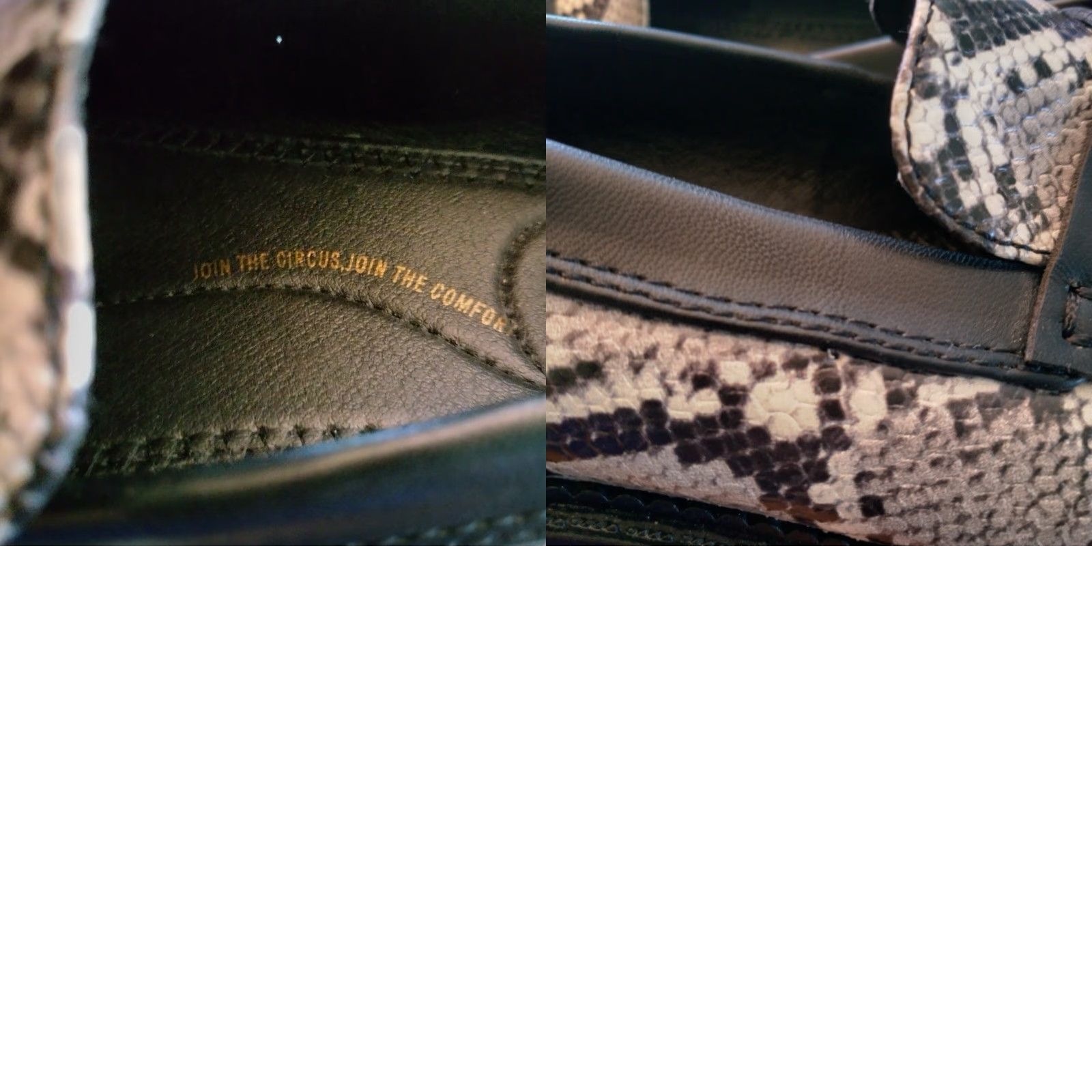 Sam Edelman Sam Edelman Circus Desmond Loafers Women 10 M Faux Snake Skin Black Gray Slip On Flat Size US 10 / IT 40 - 10 Thumbnail