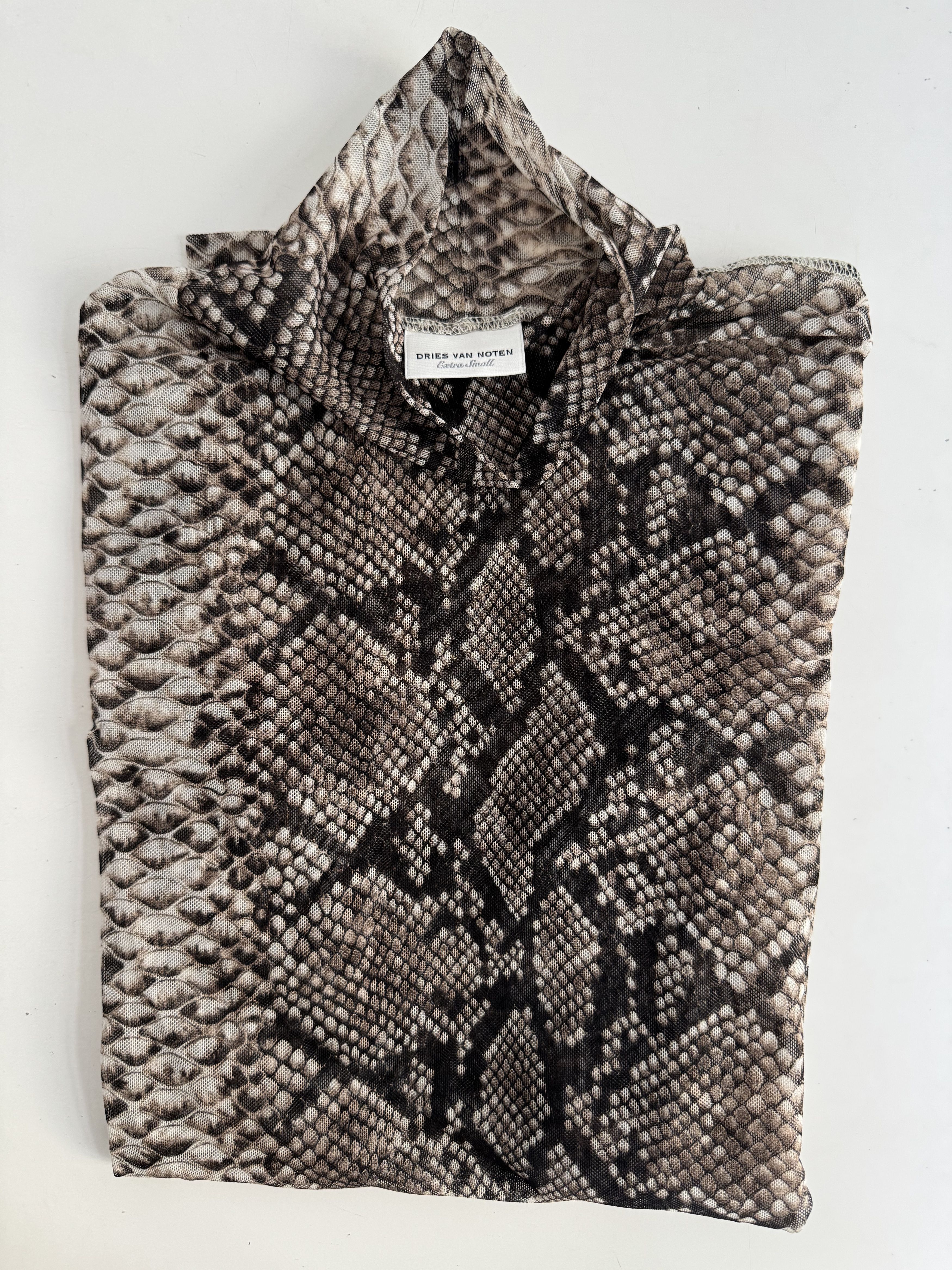 Dries Van Noten Long Sleeve Mesh Top Size XS / US 0-2 / IT 36-38 - 4 Thumbnail