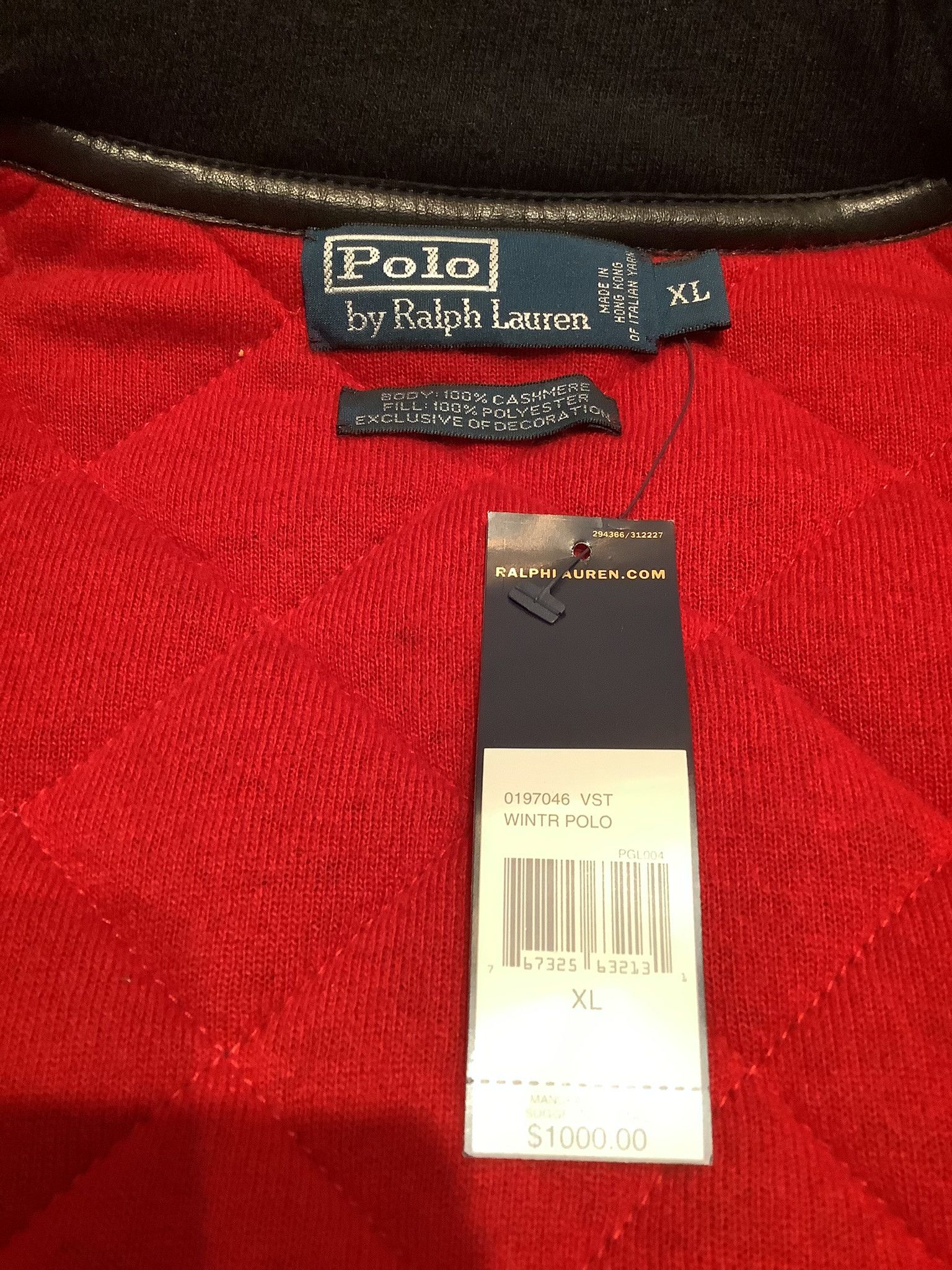 Polo Ralph Lauren Polo Ralph Lauren Cashmere Vest Size US XL / EU 56 / 4 - 11 Thumbnail