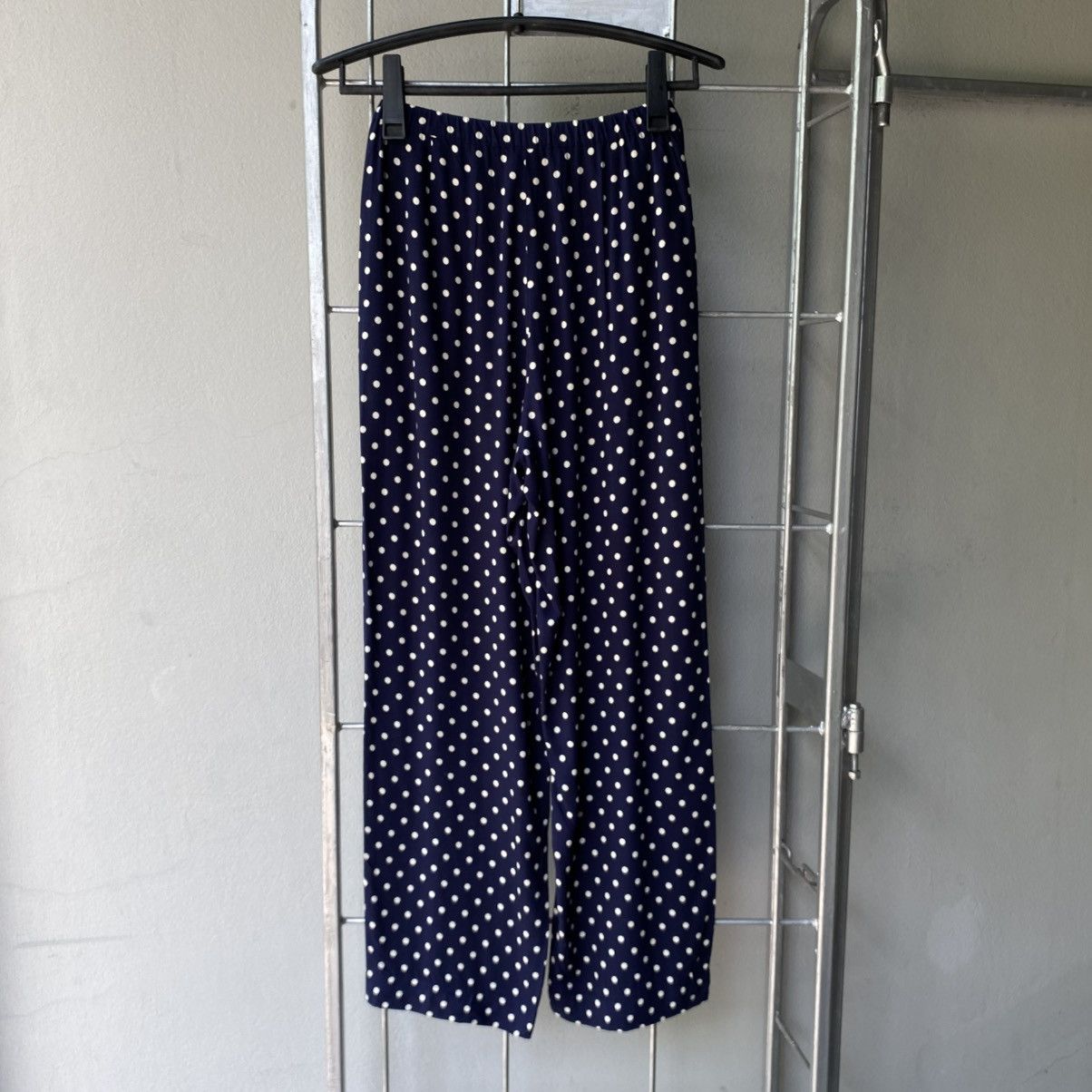 Zucca ZUCCA Navy Polka Dot Pants with Smocked Back Size 25" / US 0 / IT 36 - 12 Thumbnail