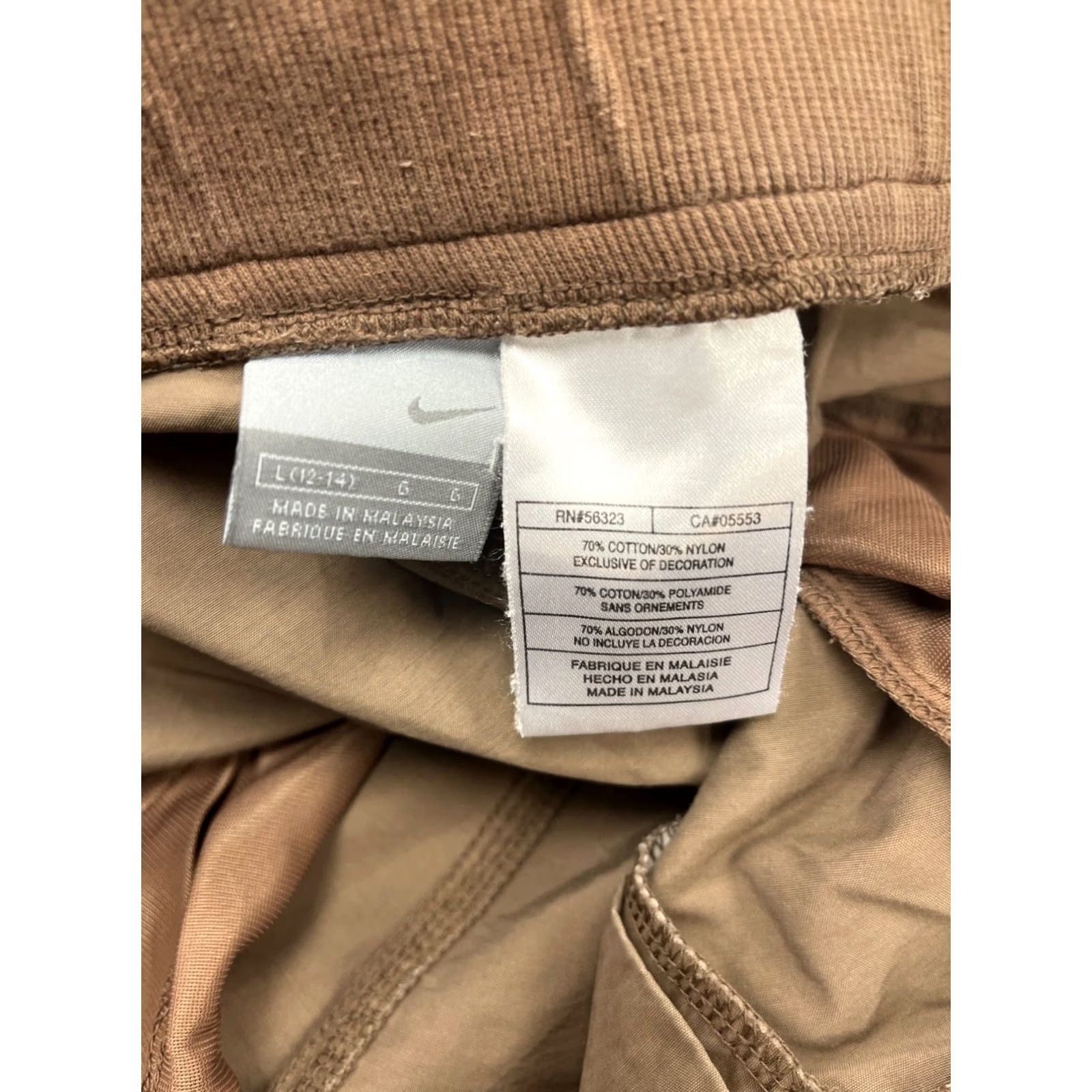 Nike VINTAGE Women’s Nike Cargo Pants Wide-Leg Pants Women 6 Brown Cotton Nylon Cargo Style Men's? Size 28" / US 6 / IT 42 - 3 Thumbnail