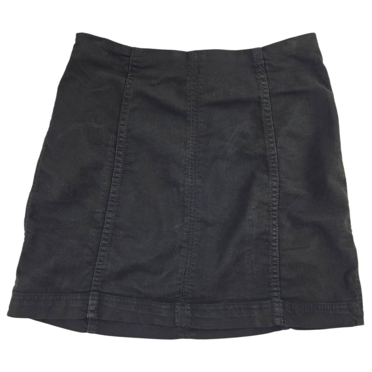 Free People Free People | Black Mini Skirt w/Exposed Seams | Size 2 Size 26" / US 2 / IT 38 - 1 Thumbnail