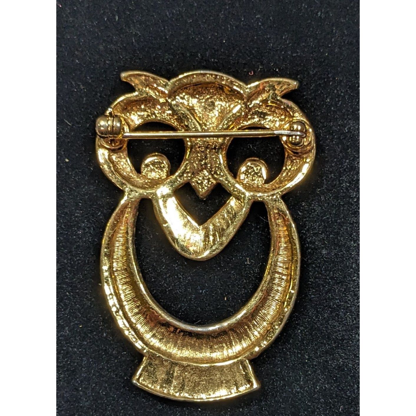 Other Vintage Nature Inspired Gold Tone Open Owl Brooch Size ONE SIZE - 4 Thumbnail