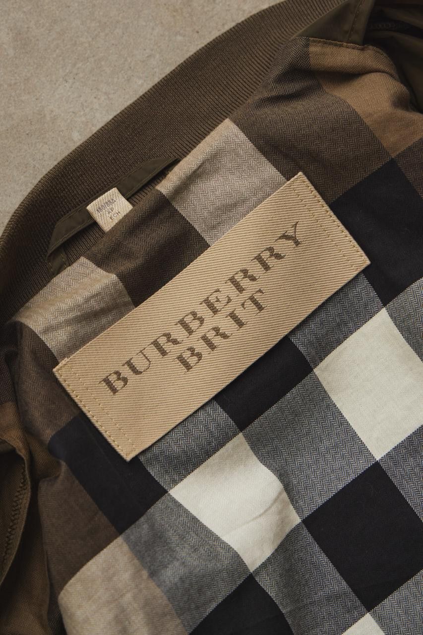 Burberry Burberry Brit Olive Green Bomber Jacket Size US XS / EU 42 / 0 - 8 Thumbnail