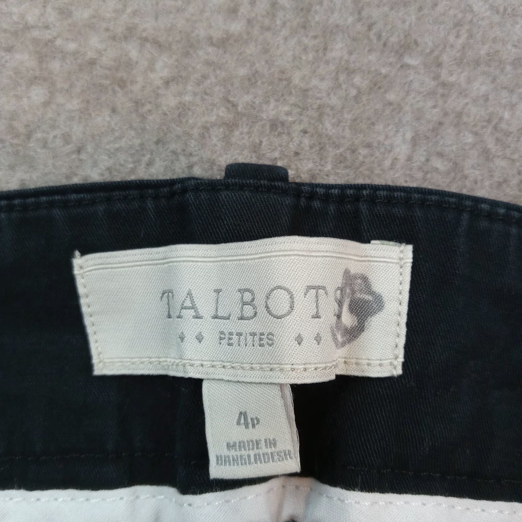 Talbots Talbots Petite Black Stretch Chino Straight Leg Pants Womens Size 4P Size 28" / US 6 / IT 42 - 7 Thumbnail