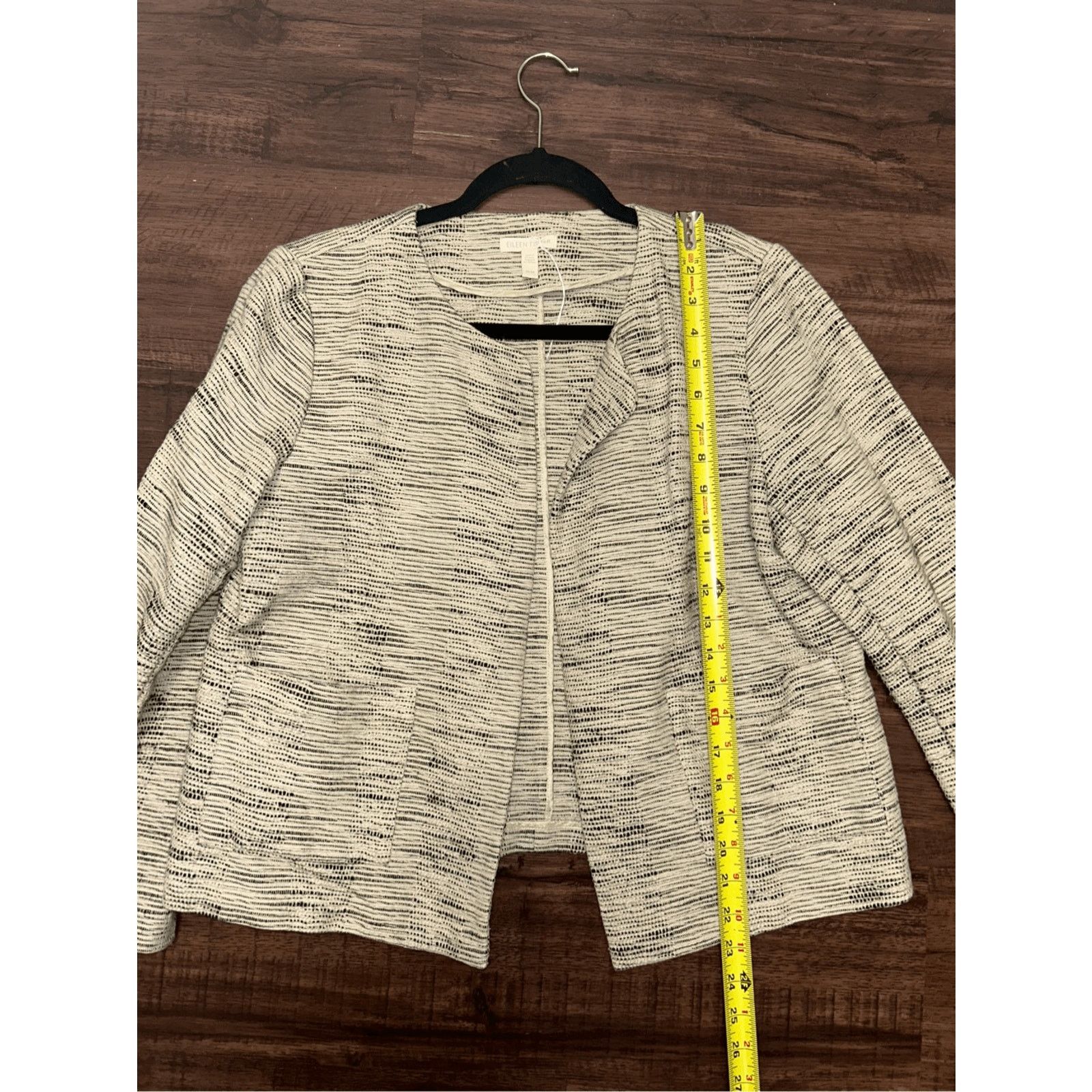 Eileen Fisher Eileen Fisher Cotton Natural Cropped Jacket, Sz Medium, $248 Size M / US 6-8 / IT 42-44 - 4 Thumbnail