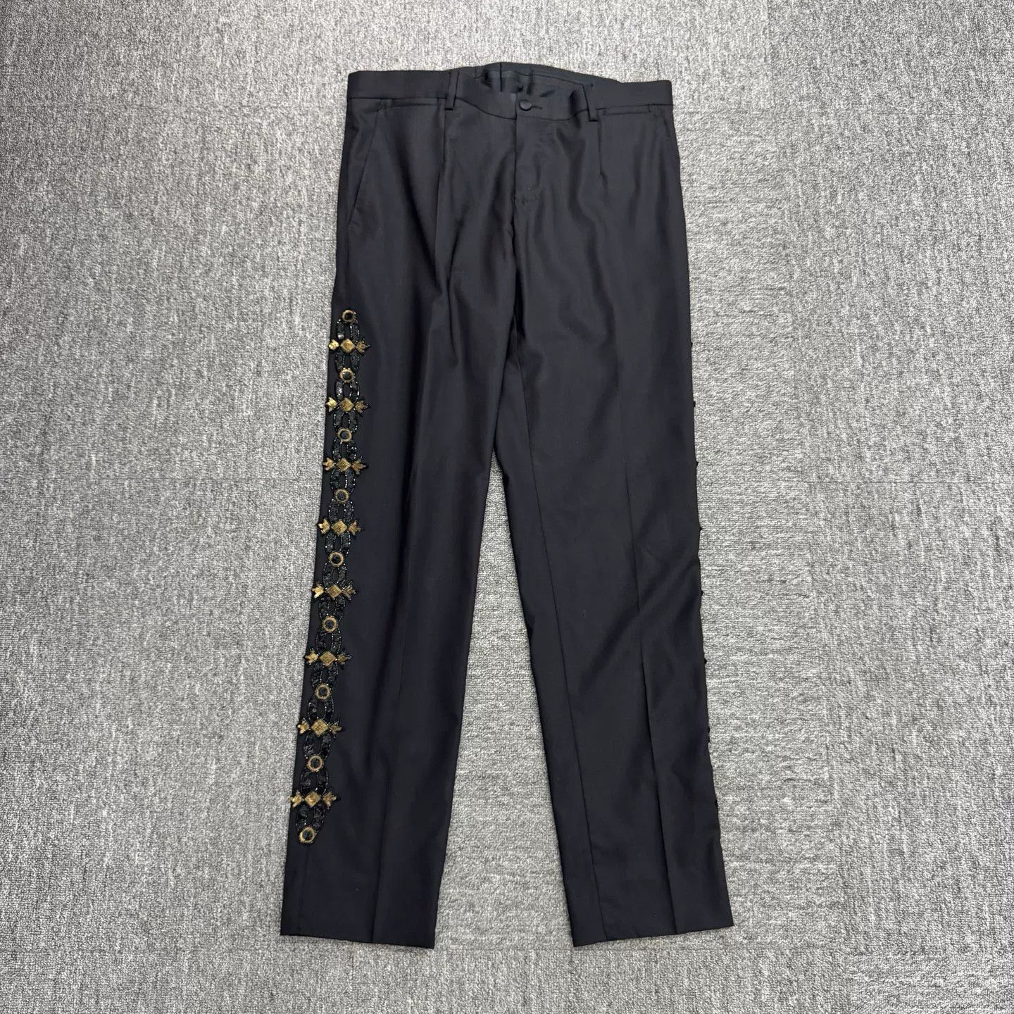 Dolce & Gabbana DG Show Sequin Wool Casual Pants Size US 32 / EU 48 - 1 Thumbnail