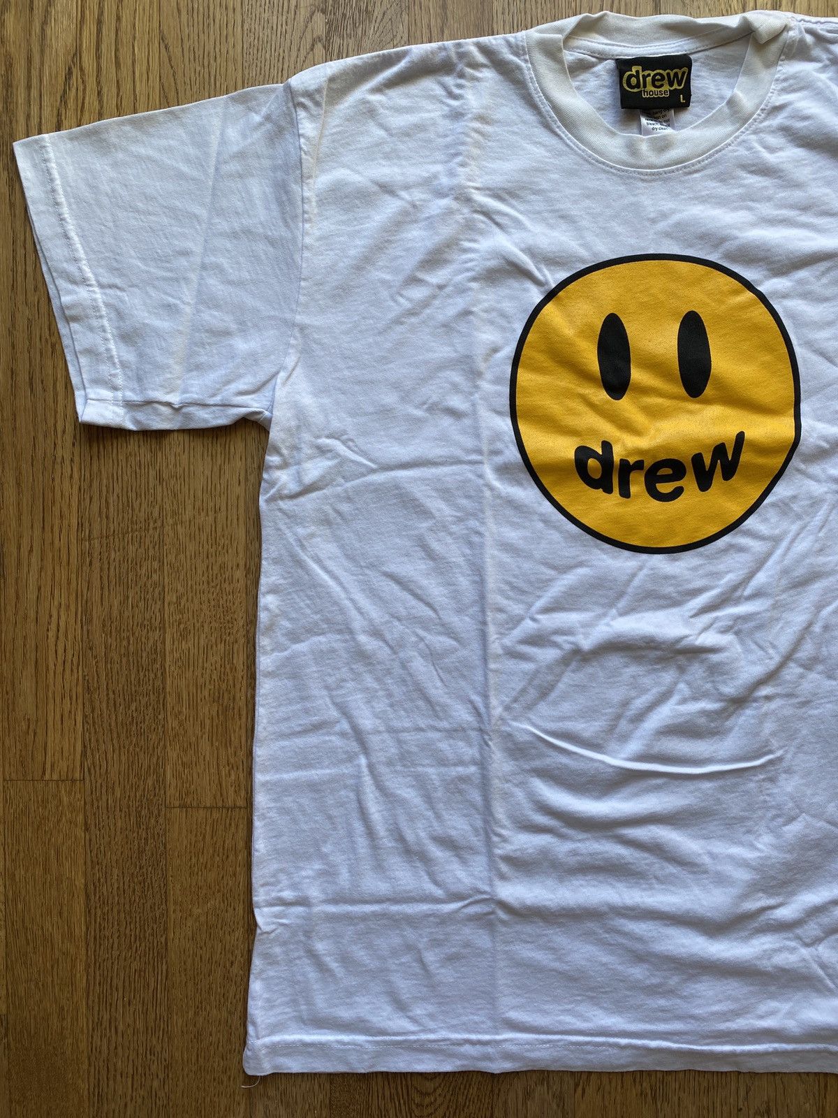 Drew House × Justin Bieber × Vintage Original Drew House Smiley Mascot LS Tee Sz L Size US L / EU 52-54 / 3 - 2 Thumbnail