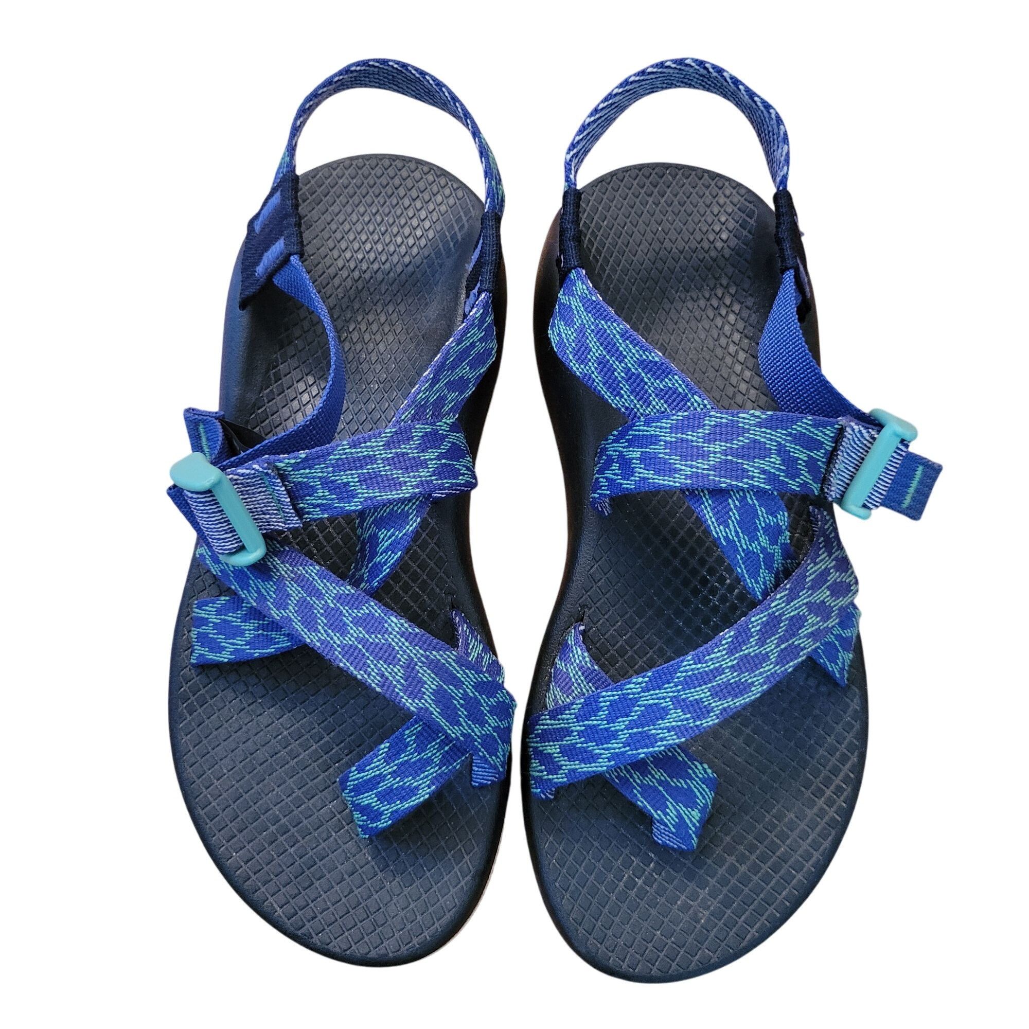 Chaco Chaco Z/2 Classic Sandals 7 Blue Geometric Print Outdoor Hik Size US 7 / IT 37 - 2 Thumbnail