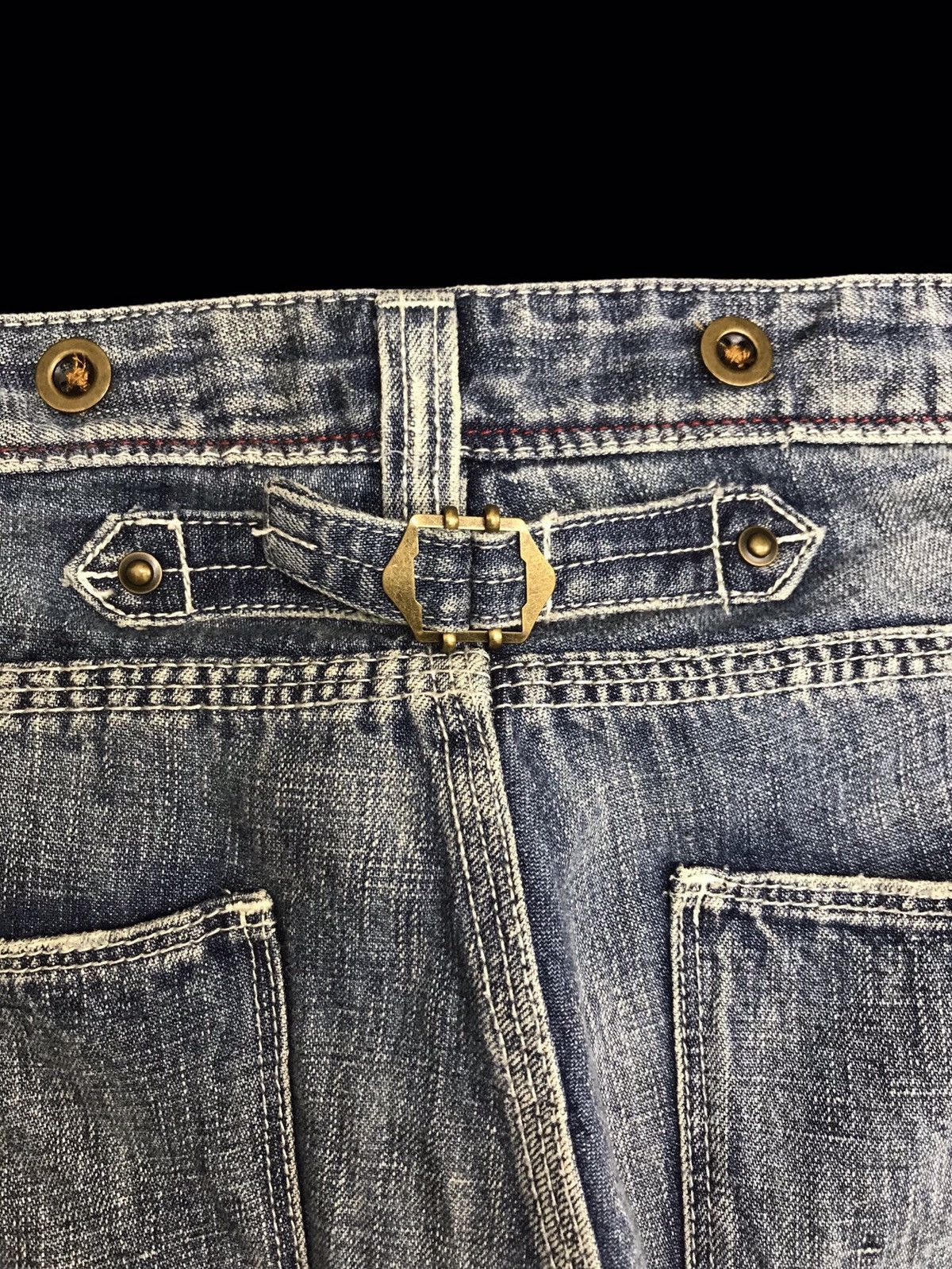 Japanese Brand 💥BELL BOTTOM💥BACK NUMBER LIGHT LOW RISE BAKER DENIM F415 Size US 30 / EU 46 - 10 Thumbnail
