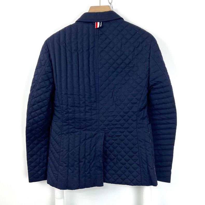 Thom Browne Thom browne Dark blue embossed down jacket 2503-Nextarrow Size US S / EU 44-46 / 1 - 2 Thumbnail