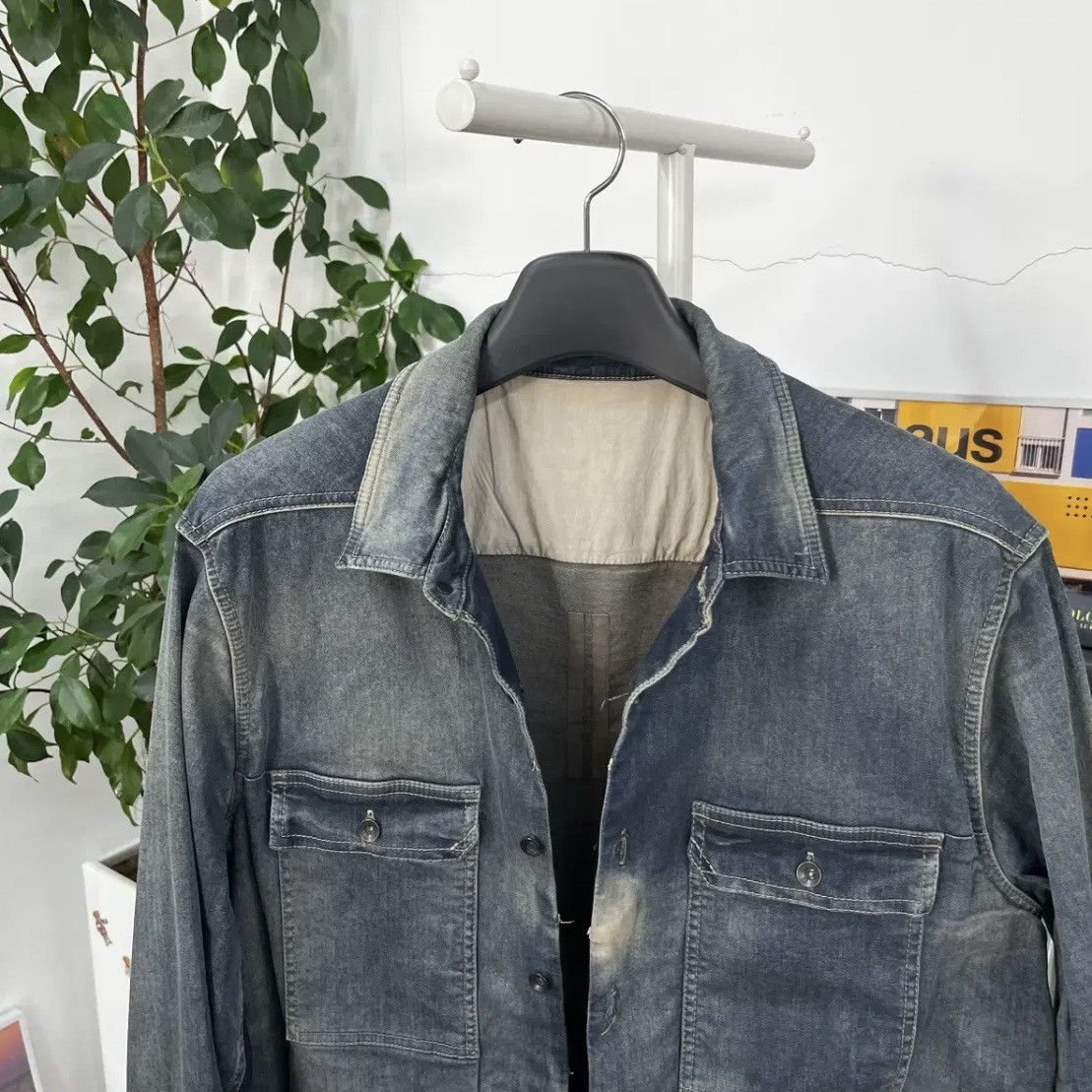 Rick Owens Drkshdw Rick Owens DRKSHDW Hustler Denim Jacket Size US XL / EU 56 / 4 - 3 Thumbnail