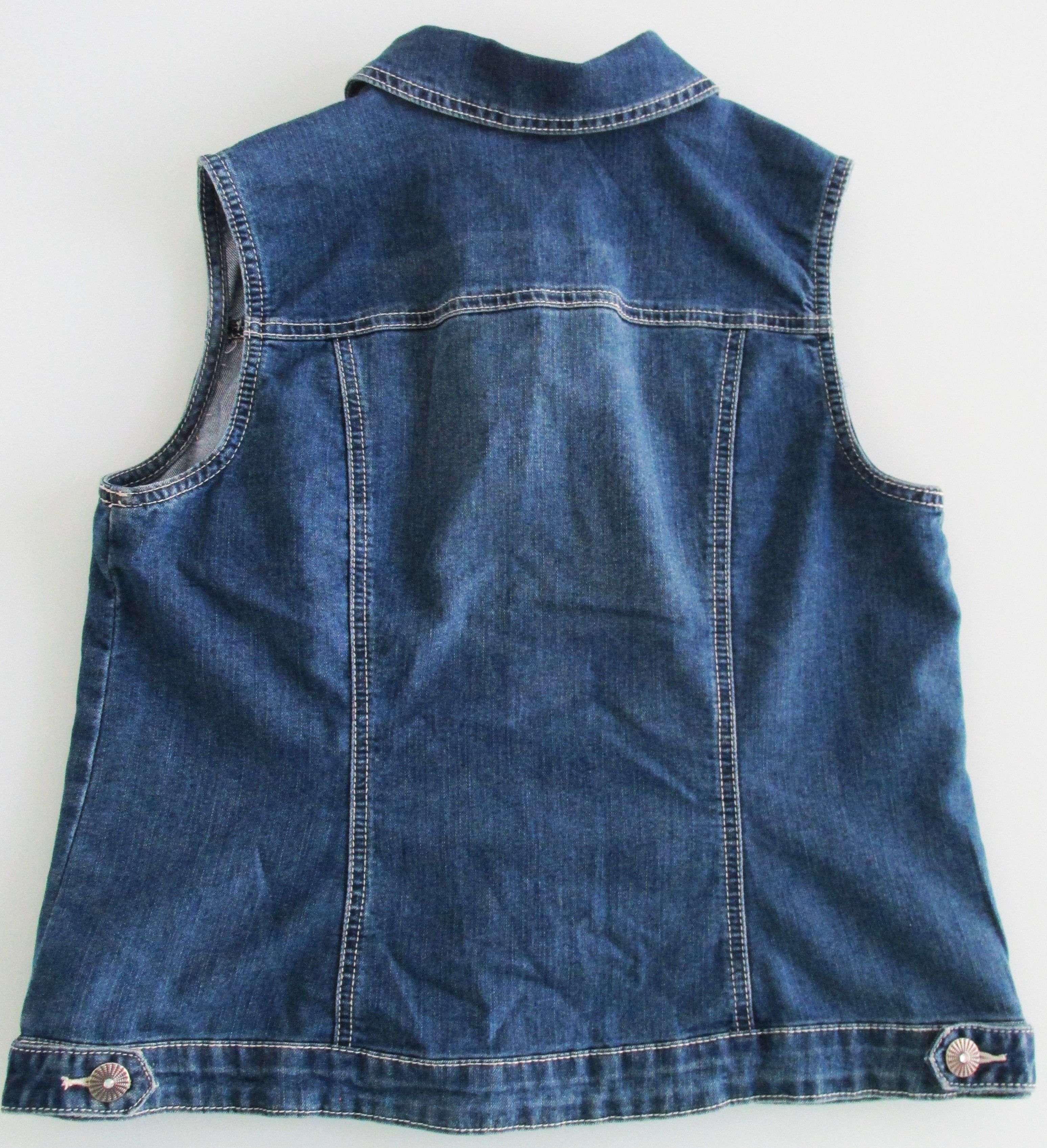 Other Baccini Women's Denim Sleeveless Shirt Size Large Size L / US 10 / IT 46 - 5 Thumbnail