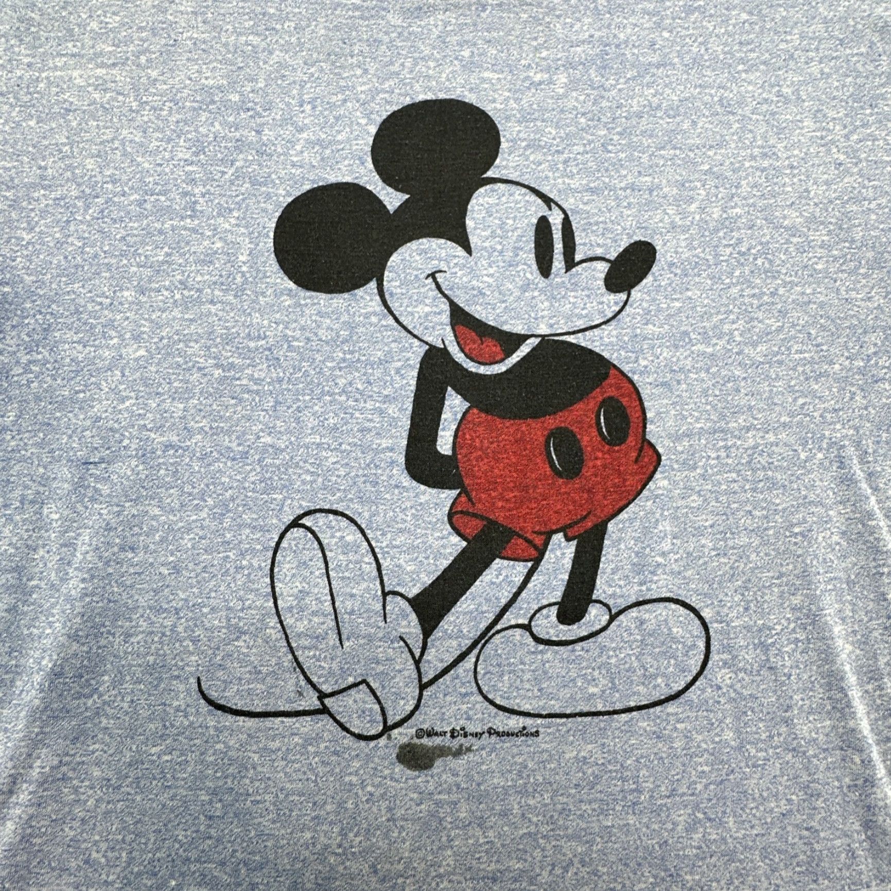 Disney VINTAGE Mickey Mouse Walt Disney Cartoon Cute Classic Ringer T-shirt XL Blue Unisex Adult 70s 80s Graphic Tee Boys Girls Mens Womens Size US XL / EU 56 / 4 - 2 Thumbnail