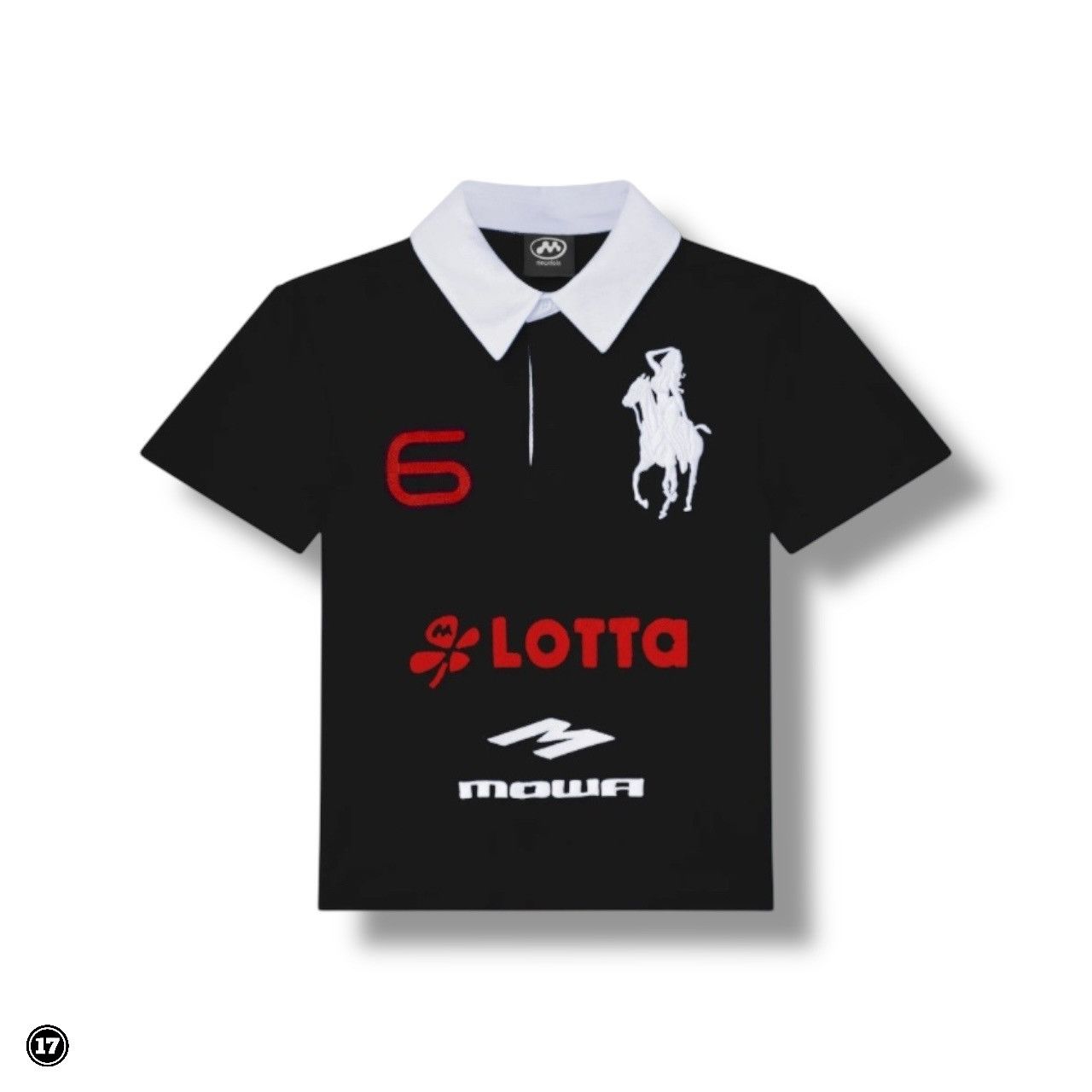 Mowalola Mowalola london blue atl polo shirt | Grailed