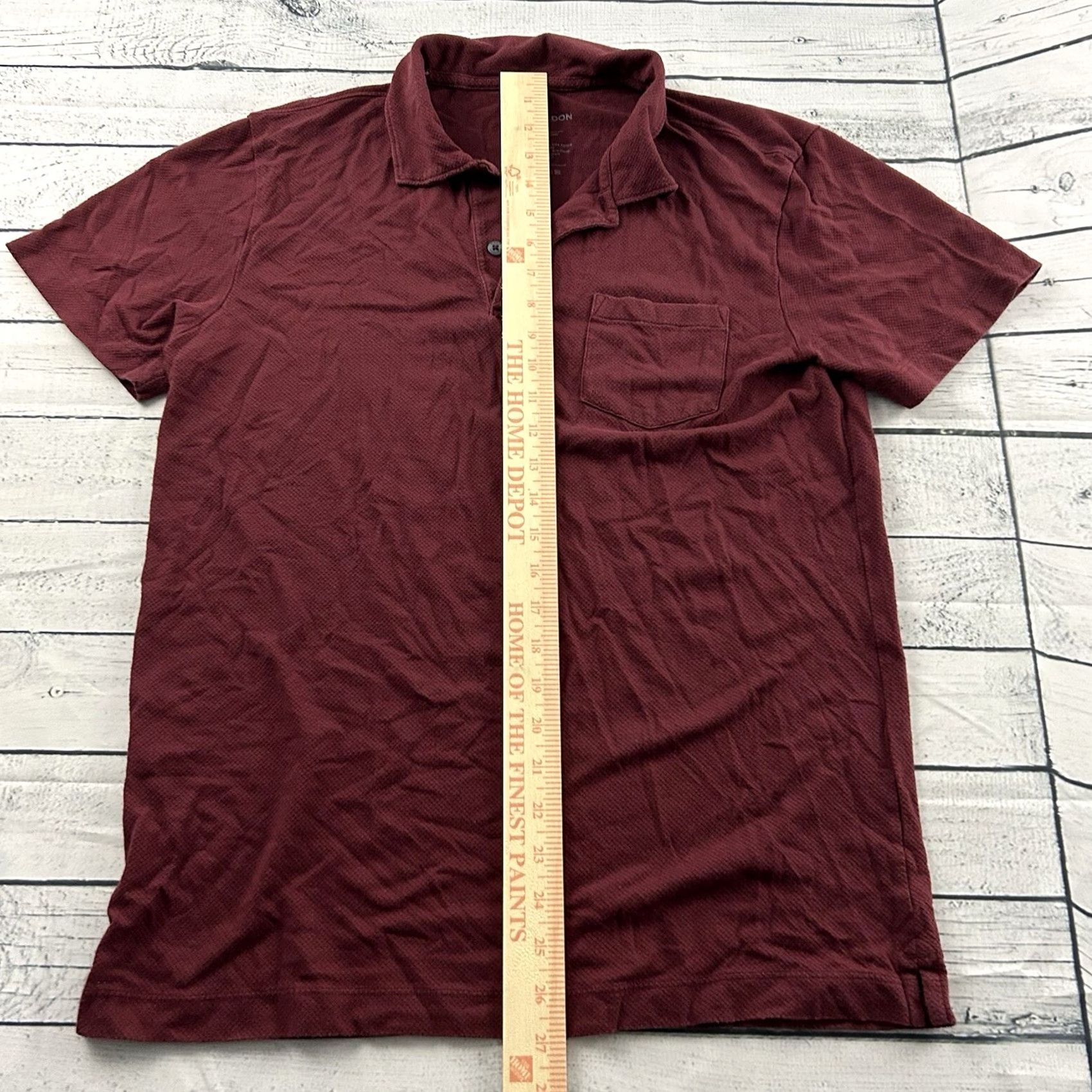 Vintage Mack Weldon Short Sleeve Button Front Pocket Polo Shirt Men's L Maroon Red Shirt Pocket Button-Up Size US L / EU 52-54 / 3 - 3 Thumbnail
