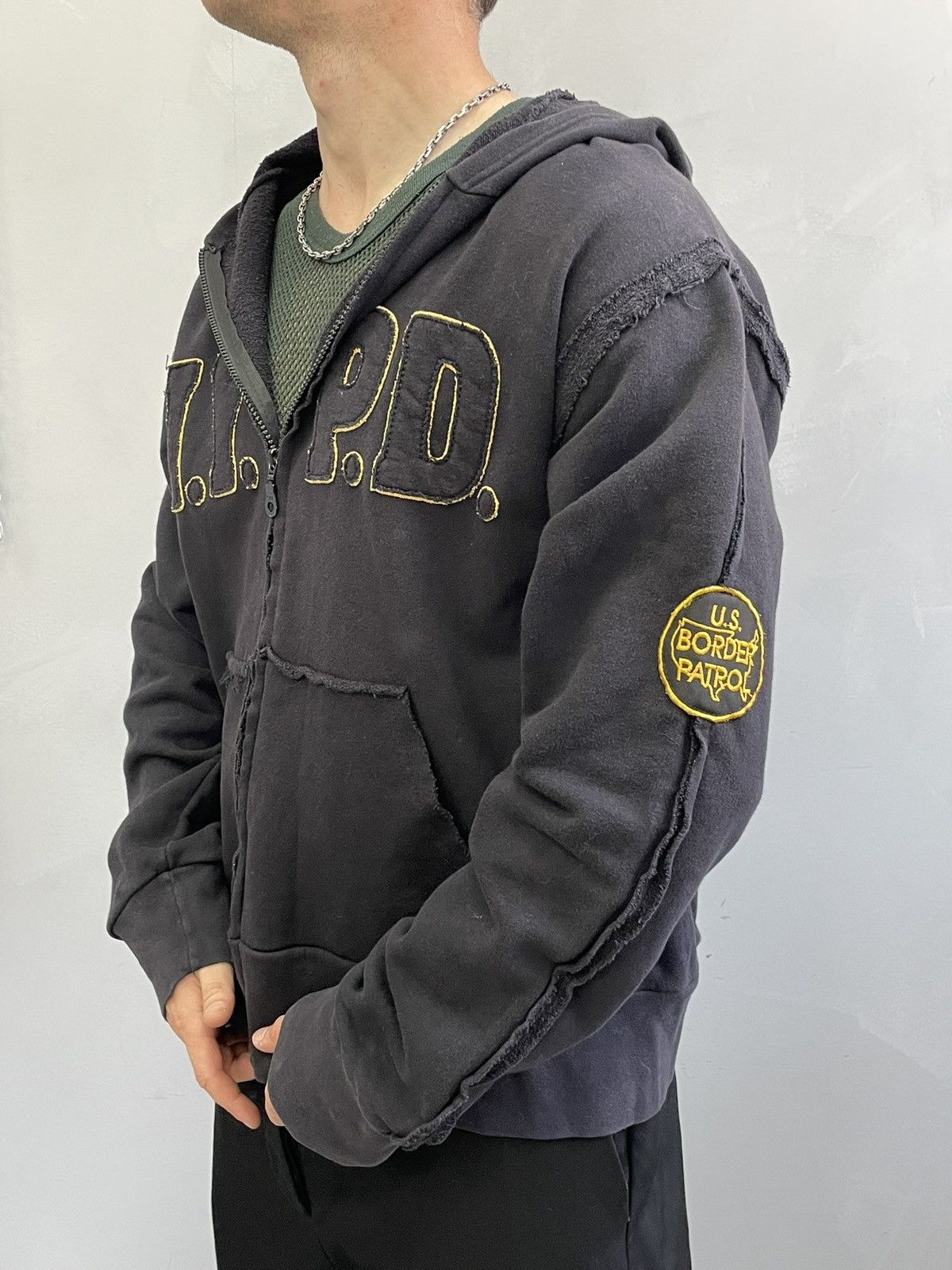 Diesel Vintage lgb style Police N.Y.P.D. Boxy hoodie y2k Size US L / EU 52-54 / 3 - 4 Thumbnail