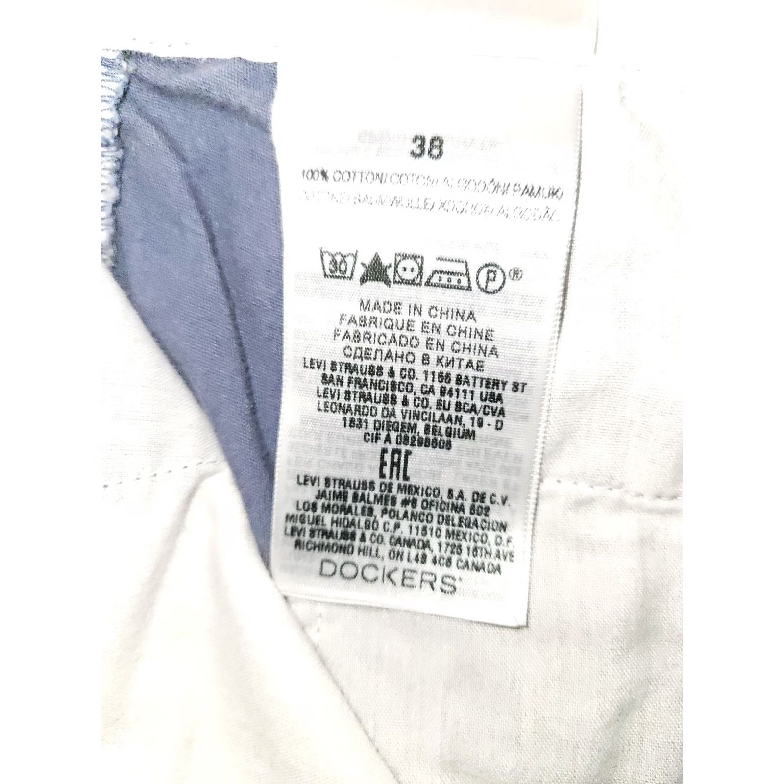 Dockers Dockers Chino Shorts Men's 38 Blue Mid Rise Anchors Nautical Preppy Size US 38 / EU 54 - 3 Thumbnail