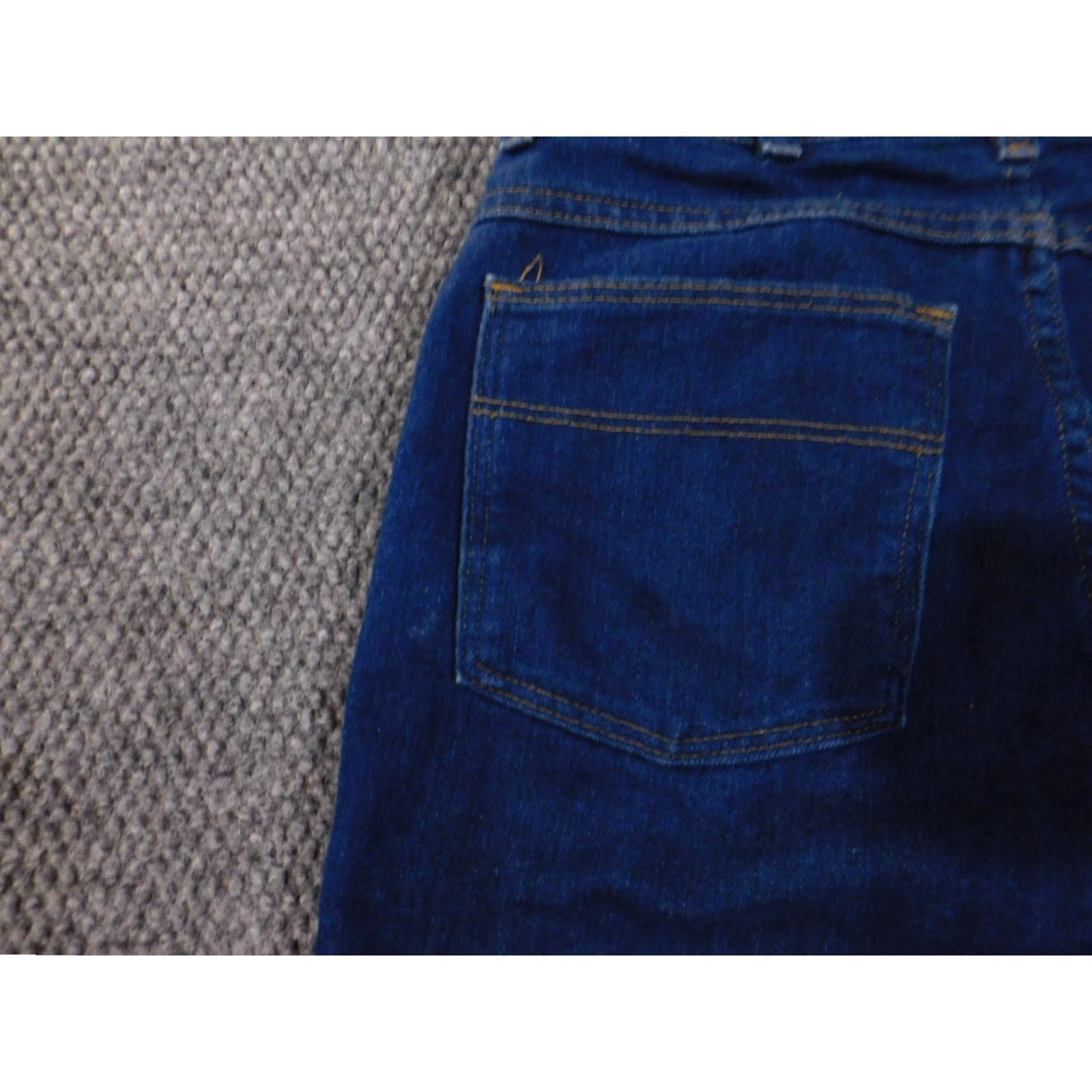 Wrangler Wrangler Jeans Mens 34x30 Straight Denim Workwear Blue Dark Wash Blue Denim Cowboy Pattern Pockets Zipper 34 30 Regular Mens Size US 34 / EU 50 - 5 Thumbnail