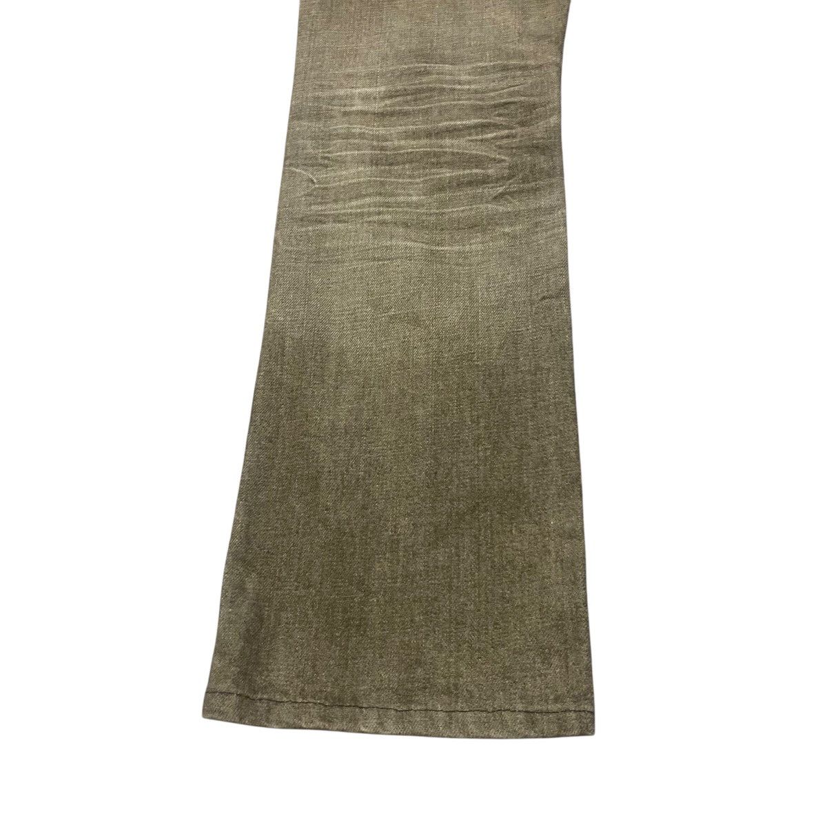 Nicole Club Nicole Club Denim Snake Skin Leather Flare Jeans Size US 29 - 13 Thumbnail