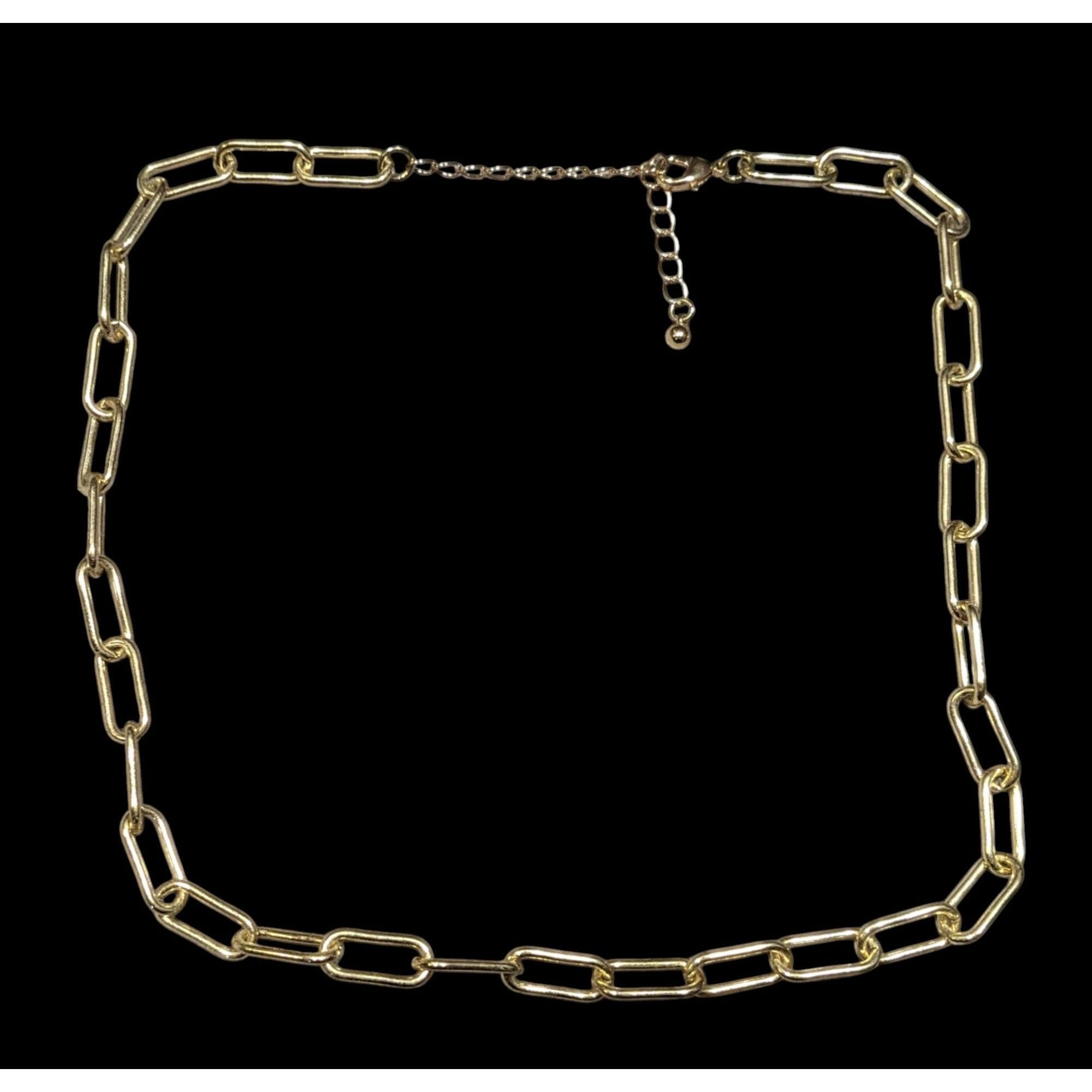 Other Classic Elegant Paperclip Chain Gold Tone Necklace Size ONE SIZE - 1 Thumbnail