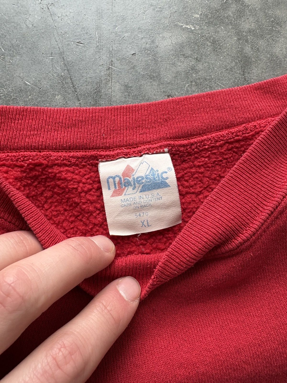 Majestic Vintage 90s NHL Detroit Red Wings Crewneck Sweatshirt Boxy Size US XL / EU 56 / 4 - 4 Thumbnail
