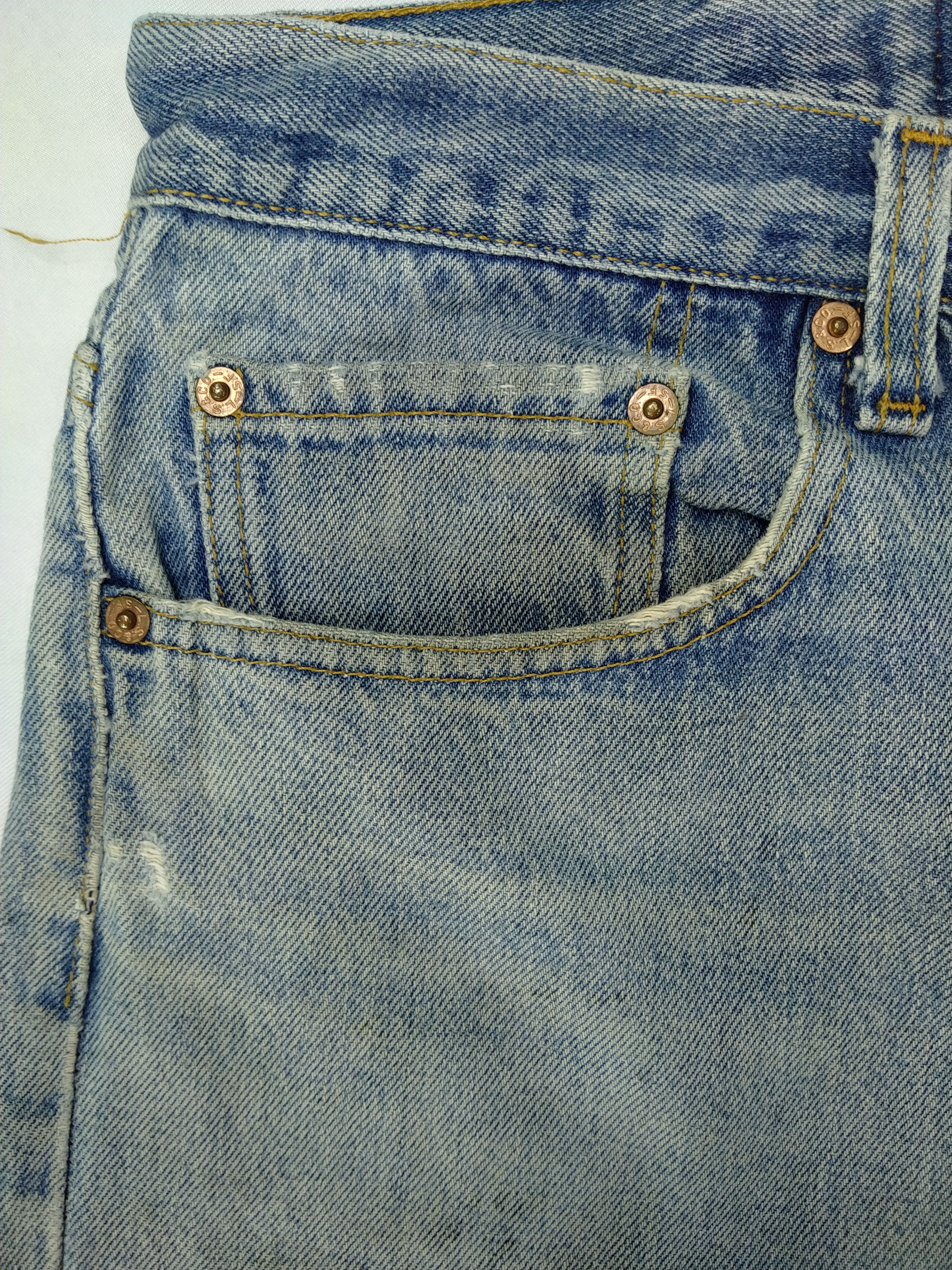 Levi's Vintage Levi's 501xx Distressed Denim 37x29.5 -JN581 Size US 37 - 9 Thumbnail