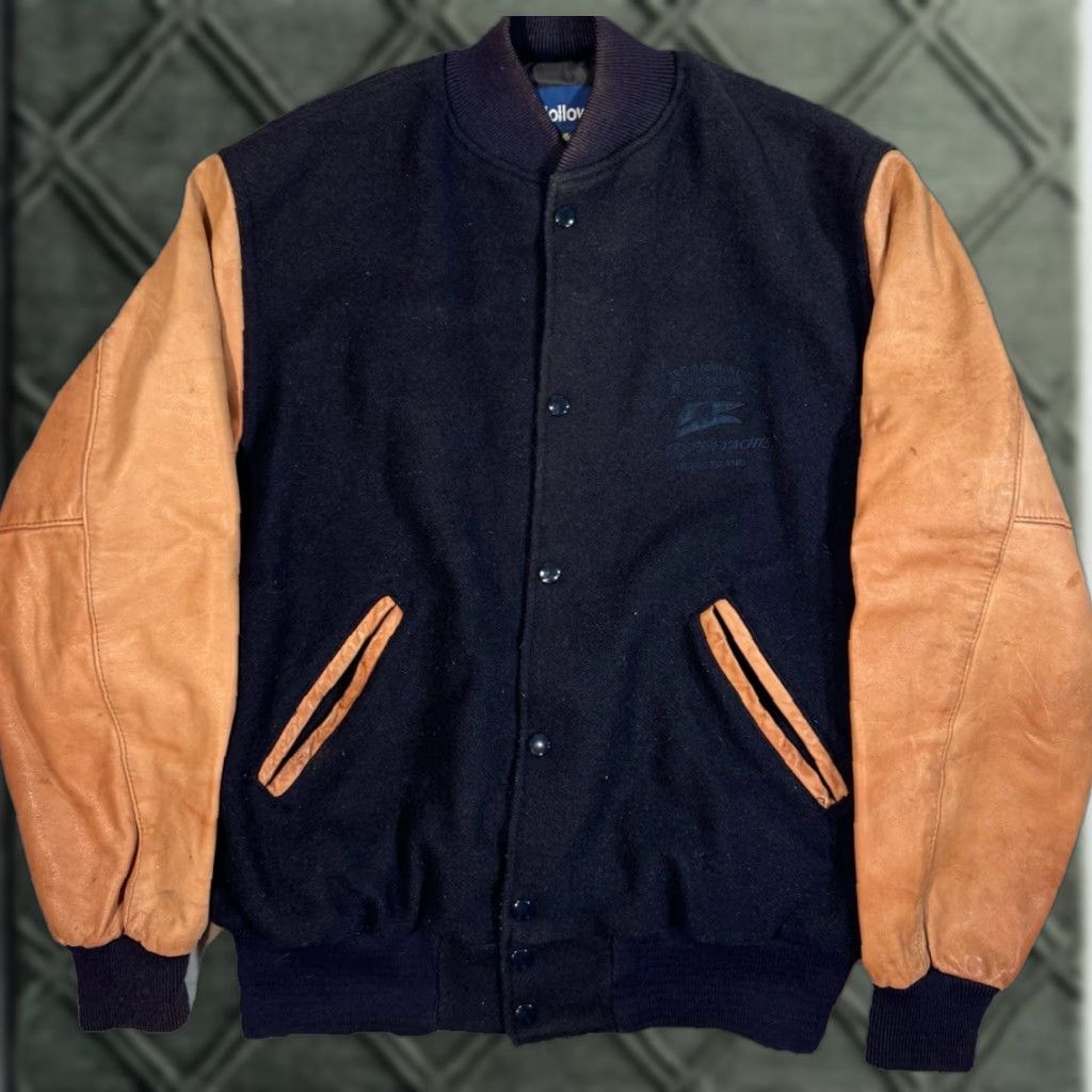Holloway VTG 1997 Lazzara Yachts Holloway Varsity Wool Navy Blue Jacket M Shirt? Size US M / EU 48-50 / 2 - 1 Thumbnail