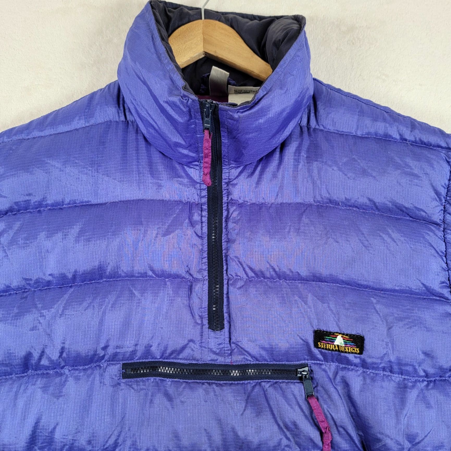 Sierra Designs Sierra Designs Quilted Puffer Packable Full Zip Up Coat Jacket Womens L Blue Size L / US 10 / IT 46 - 2 Thumbnail
