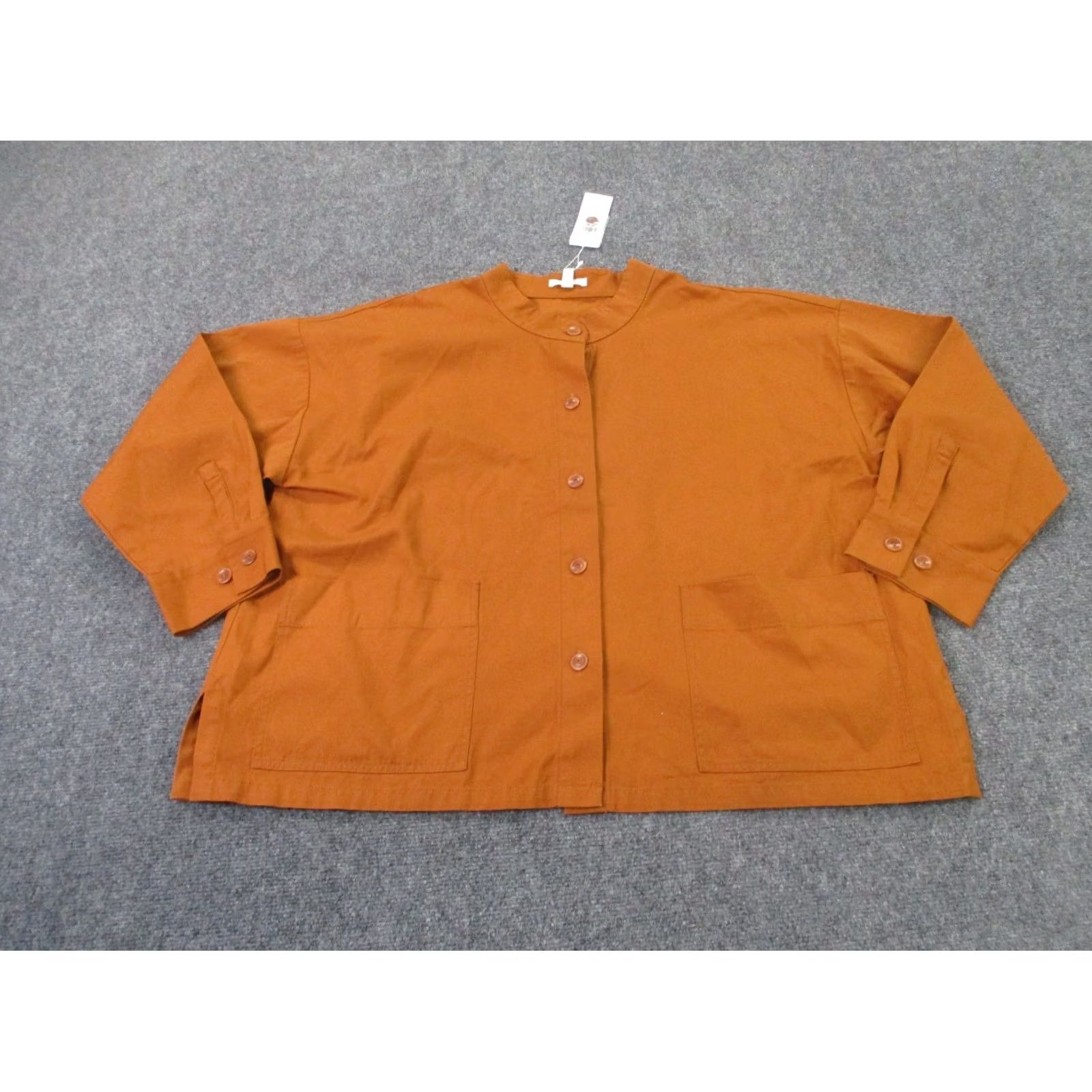 Eileen Fisher Eileen Fisher Jacket Womens XL Orange Mandarin Classic Oversized NEW Size XL / US 12-14 / IT 48-50 - 2 Thumbnail