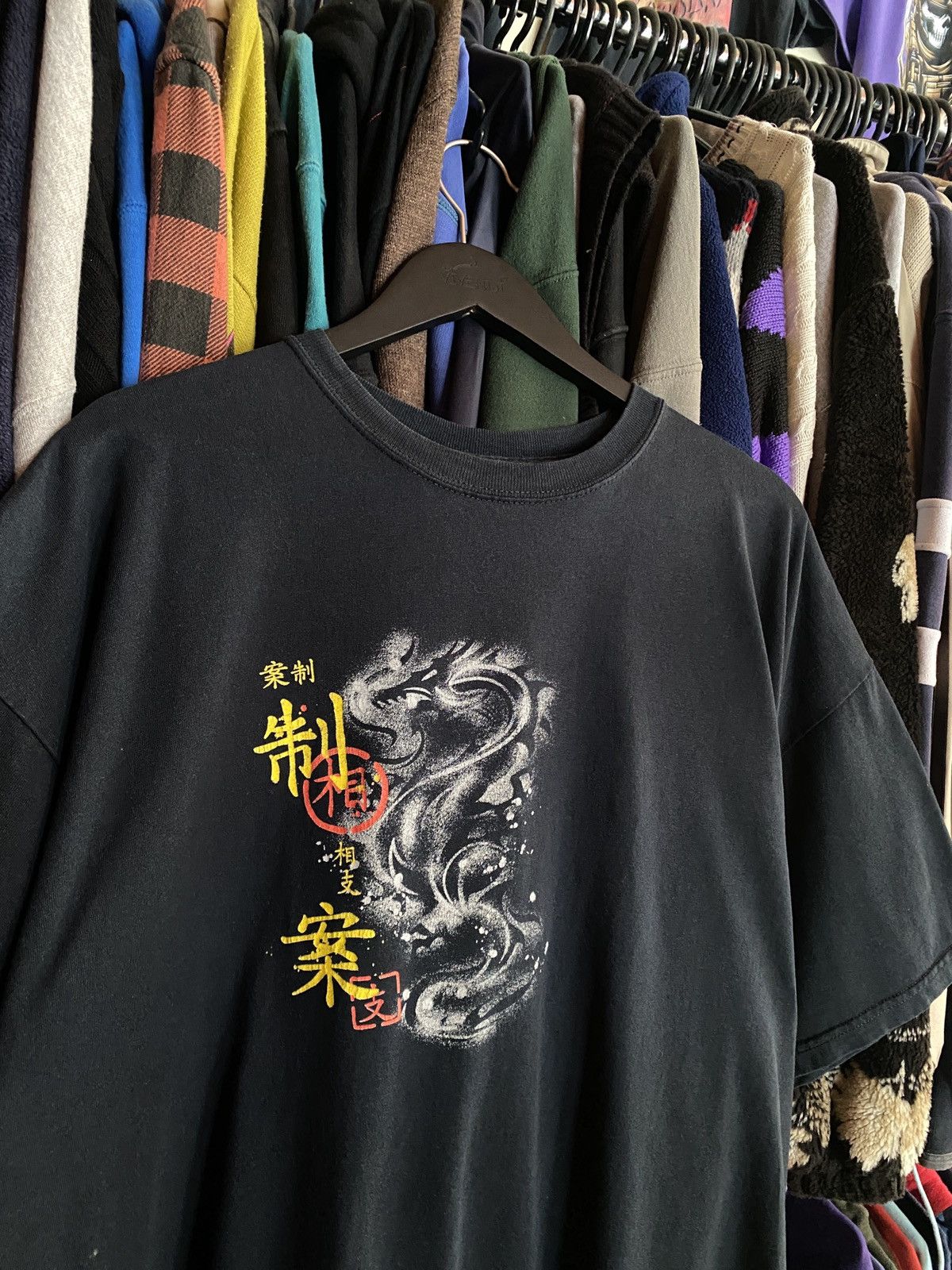 Japanese Brand VINTAGE JAPANESE DRAGON TRIBAL BAGGY FADED T-SHIRT Y2k Size US XXL / EU 58 / 5 - 2 Thumbnail
