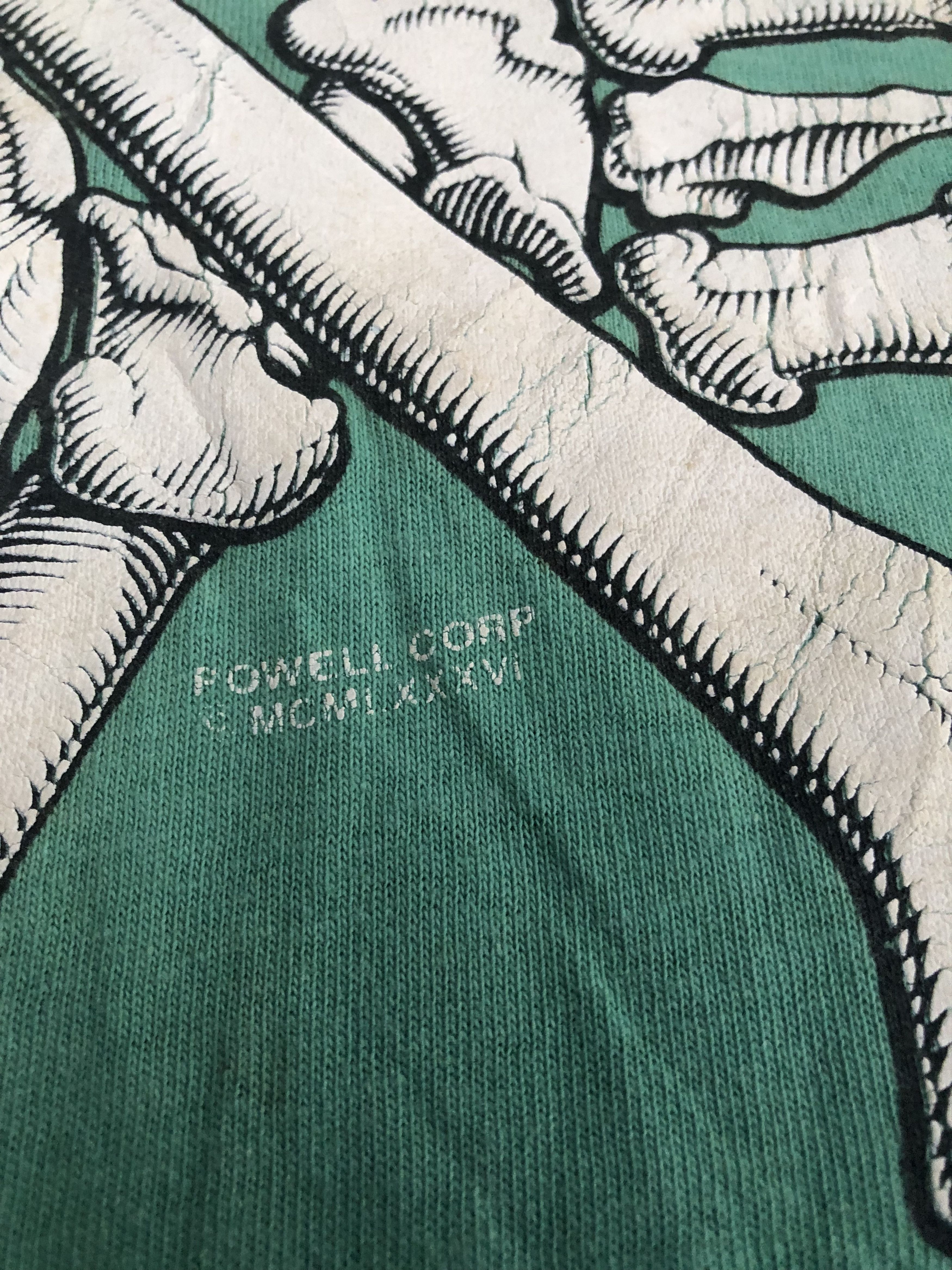 Powell Peralta 🔥Vintage 90s POWELL PERALTA BONES Ripped Distressed T-Shirt Size US S / EU 44-46 / 1 - 8 Thumbnail