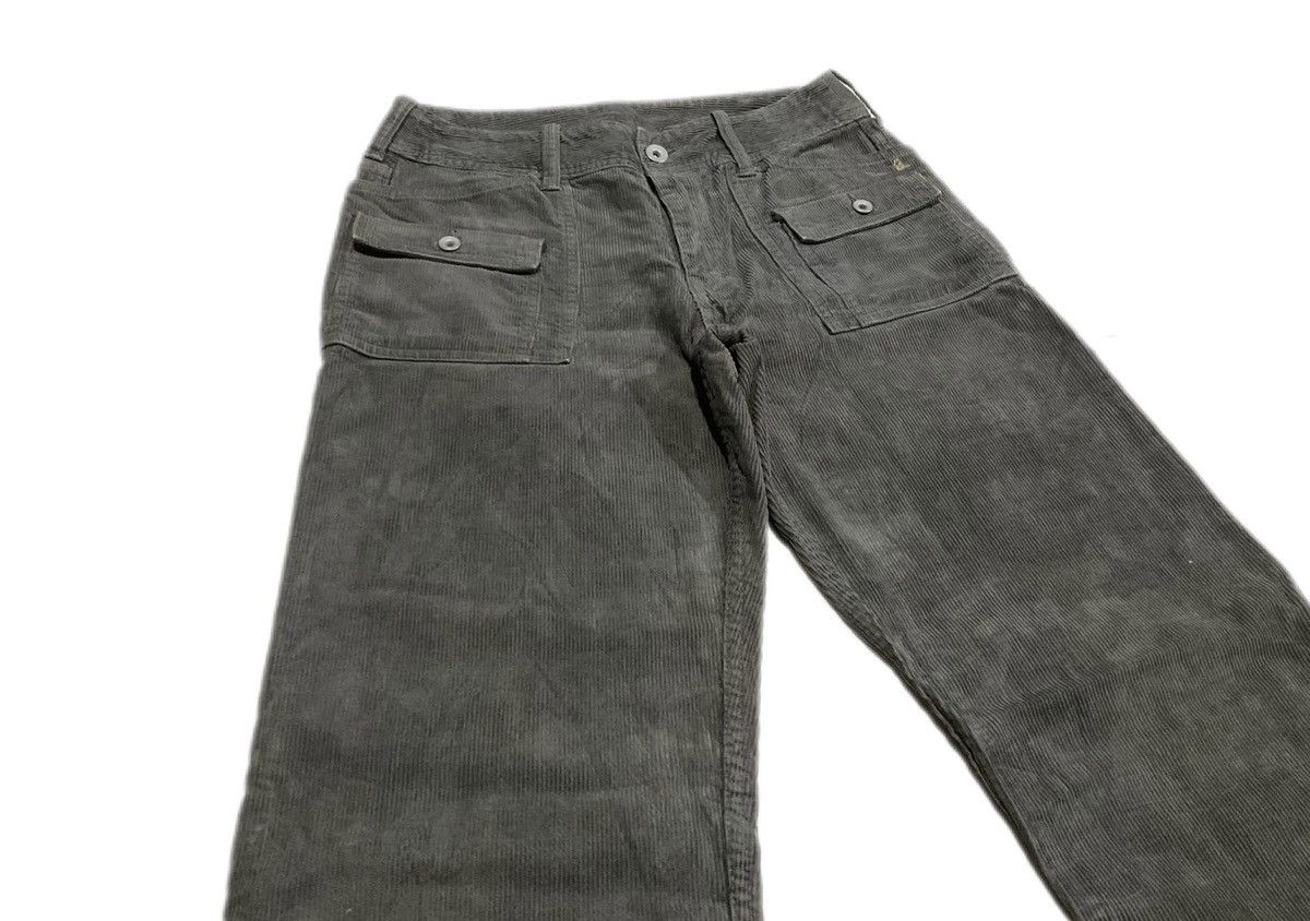 45rpm × Hysteric Glamour × Japanese Brand 🔥Sick Y2K 45 Rpm Flared Corduroy Pants Size US 27 - 2 Thumbnail