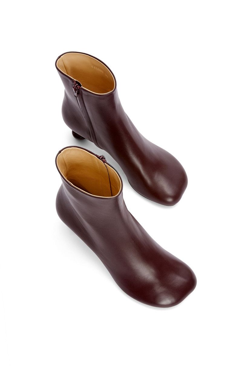 Loewe o1in1g0426 Toy Ankle Booties in Burgundy Size US 11 / IT 41 - 3 Thumbnail