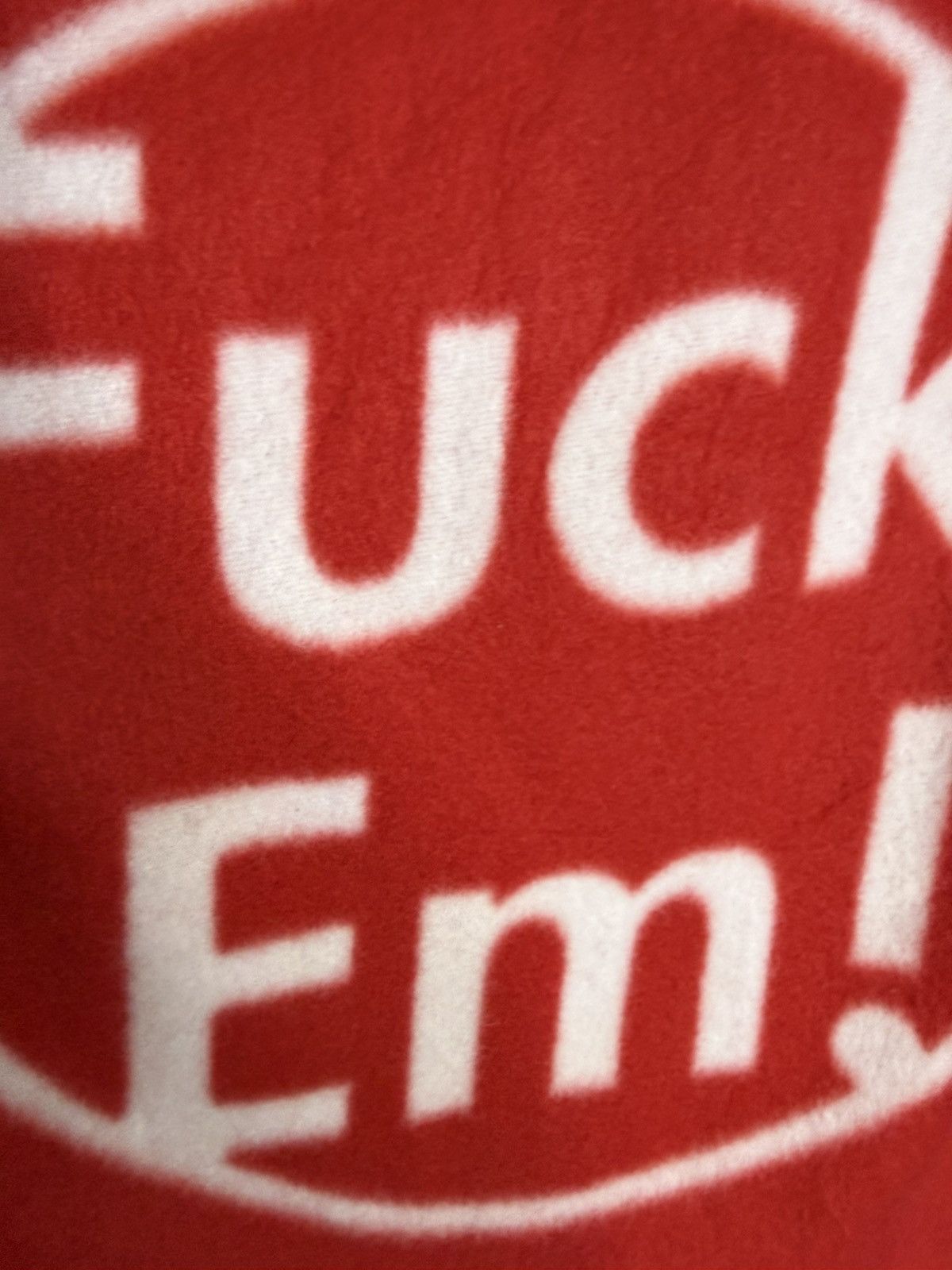 Supreme Supreme 2010 Japan Exclusive Fuck Em! Fleece Drawstring Bag Size ONE SIZE - 3 Thumbnail