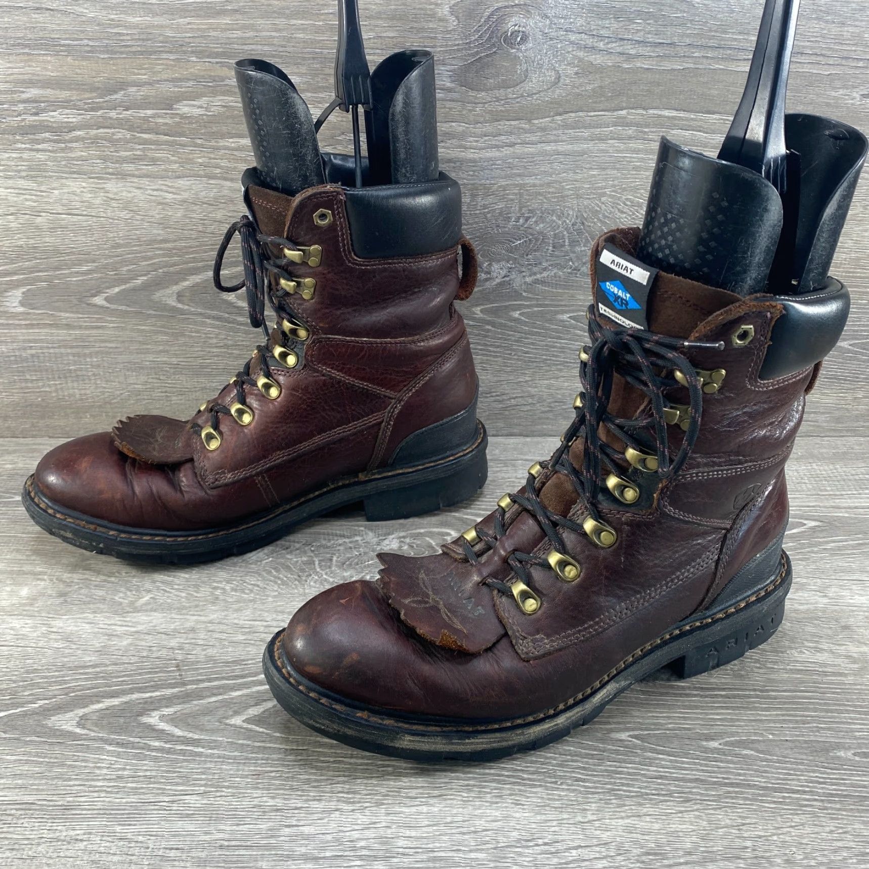 Ariat Ariat Cobalt XR Hermosa Mens 11 Work Lace Up Boots Brown Leather Kiltie Soft Toe XR Hermosa Ariat Boots Brown Leather Kiltie Work Mens 11 - Size US 10 / EU 43 - 6 Thumbnail