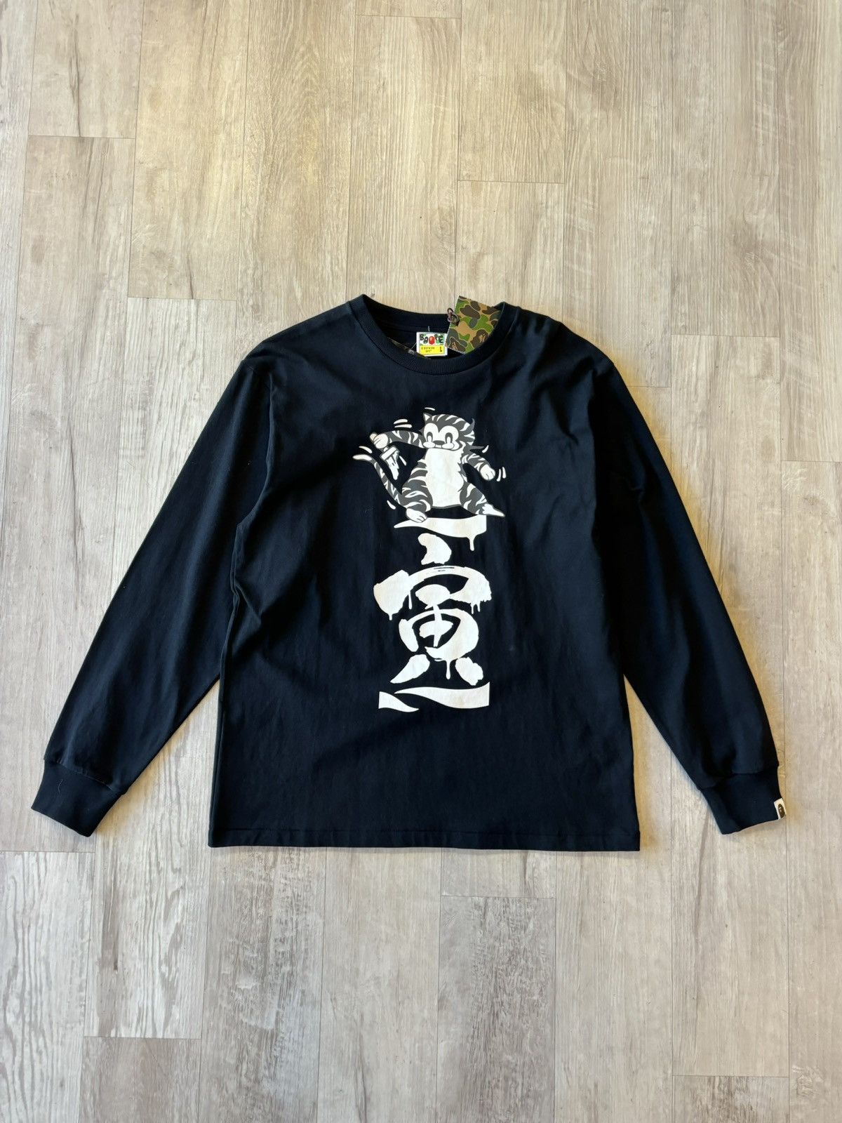 image of Bape Long sleeve in Black, Men's (Size Large)