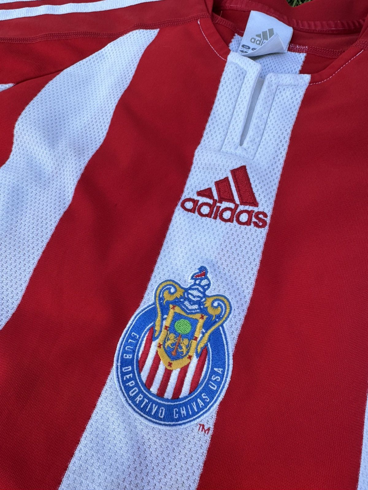 Adidas VTG Chivas Guadalajara Soccer Jersey 2005 Adidas Stripes MLS Size US XL / EU 56 / 4 - 6 Thumbnail