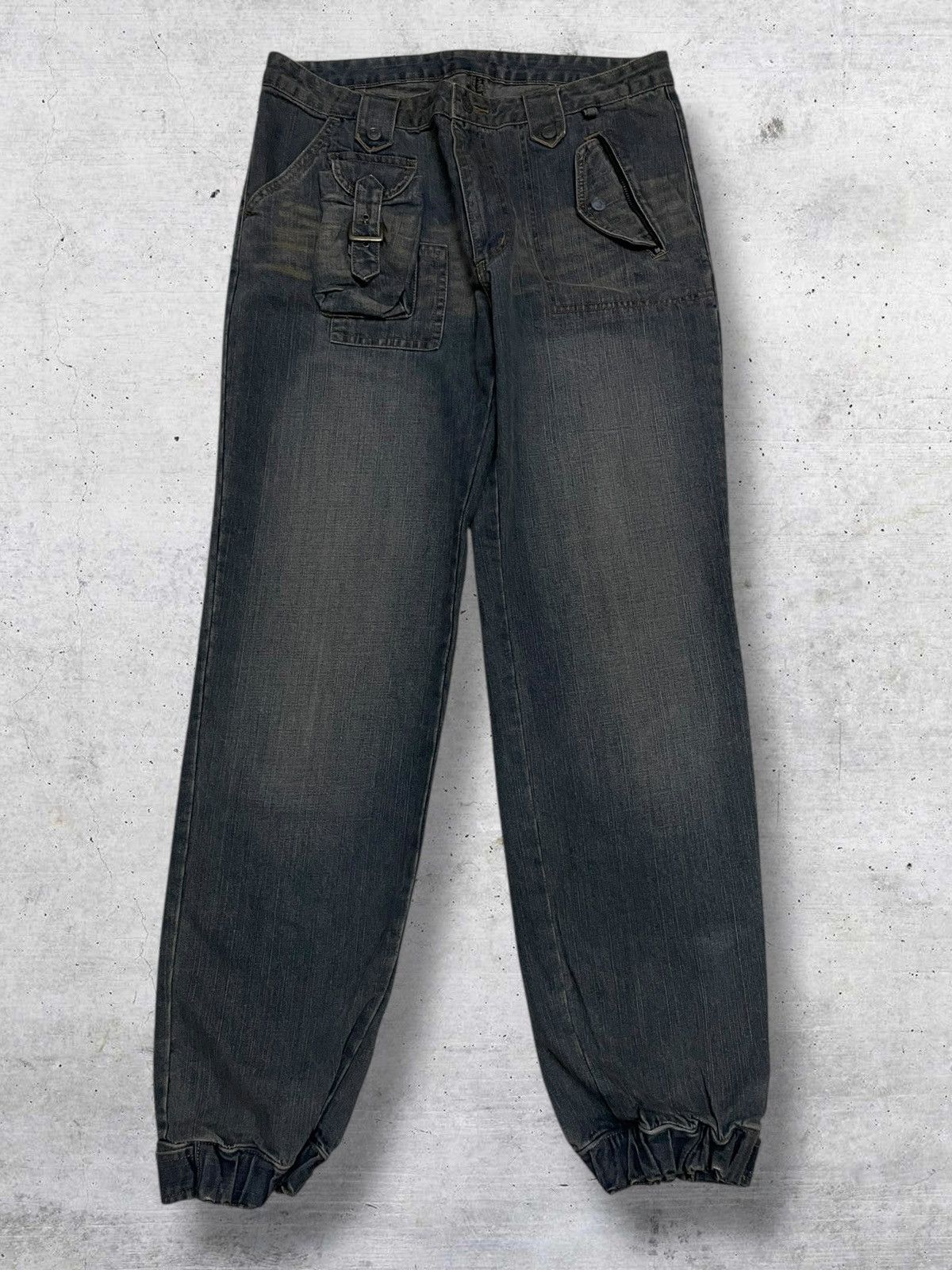 Japanese Brand VINTAGE 90S JAPANESEBRAND PARACHUTE POCKET TACTICAL DENIM Size US 32 / EU 48 - 1 Thumbnail