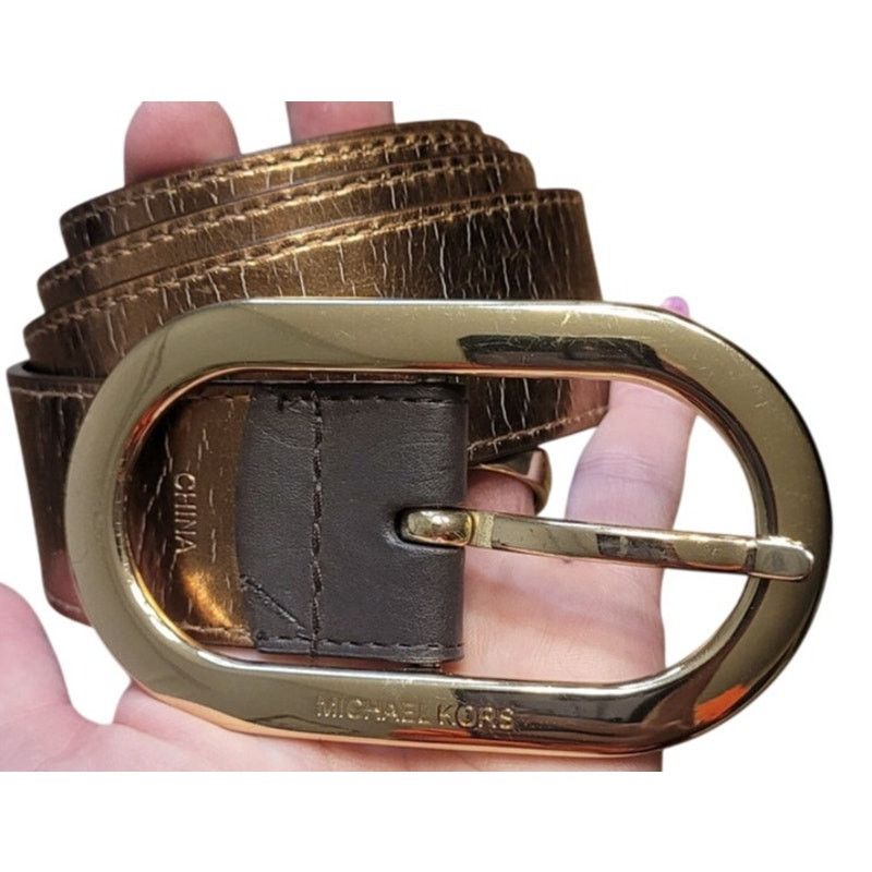 Michael Kors Women's Belt Logo Reversible Mk 554360 Brown Xl