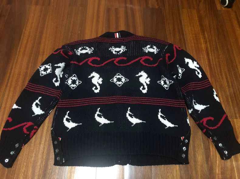 Thom Browne Thom Browne Haima Knitted Open-Neck T-shirt Size US L / EU 52-54 / 3 - 6 Thumbnail