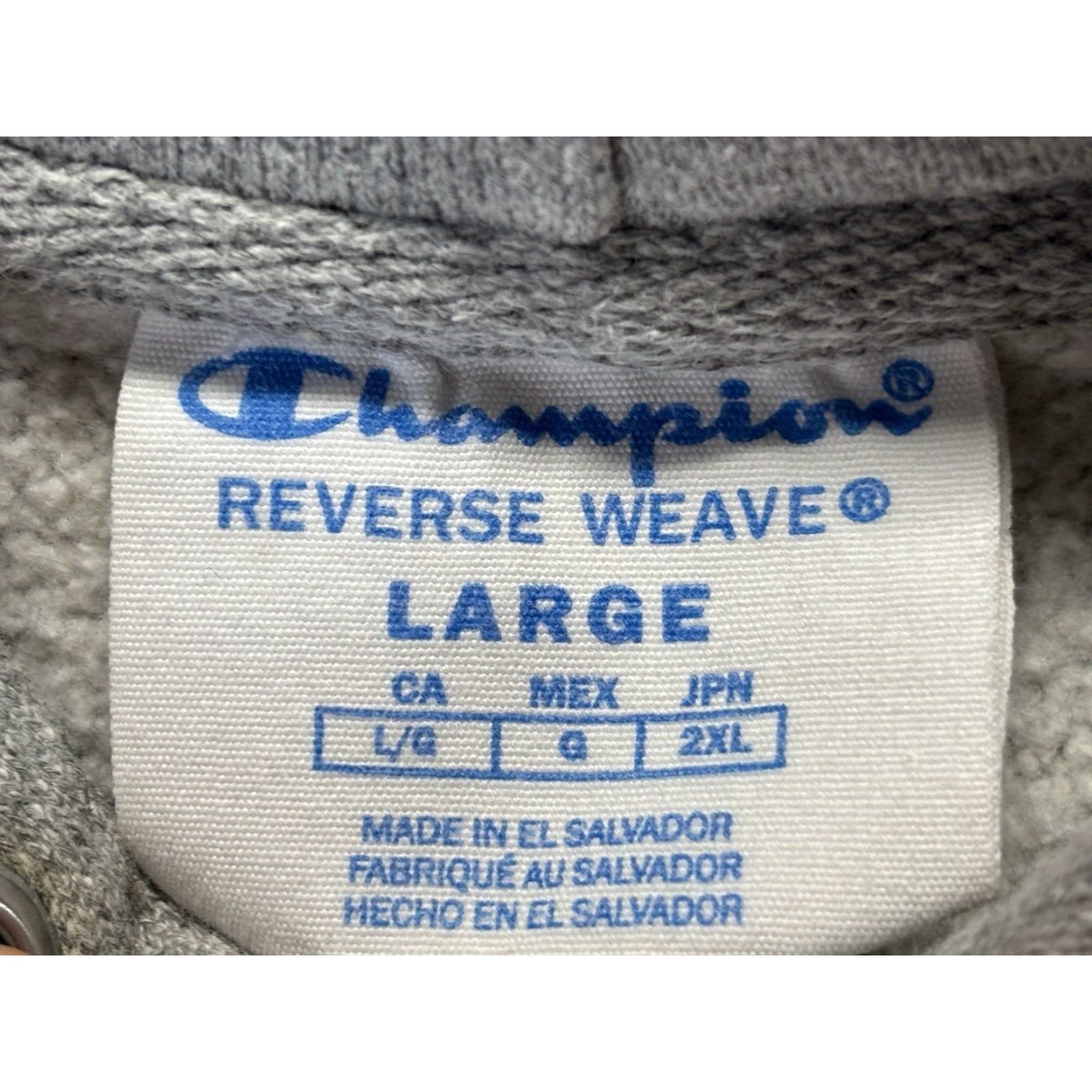 Champion VINTAGE Champion Reverse Weave Hoodie Adult L Grey Northwestern Raised Letters Mens Size US L / EU 52-54 / 3 - 7 Thumbnail