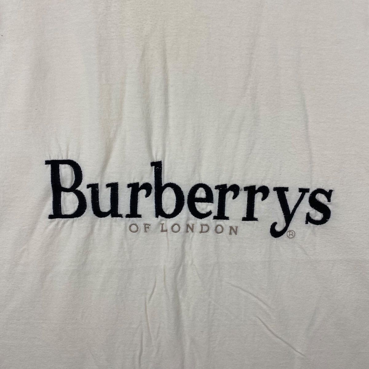Burberry Vintage 90's BURBERRYS OF LONDON Embroidery Logo Tee Shirt Size US M / EU 48-50 / 2 - 2 Thumbnail