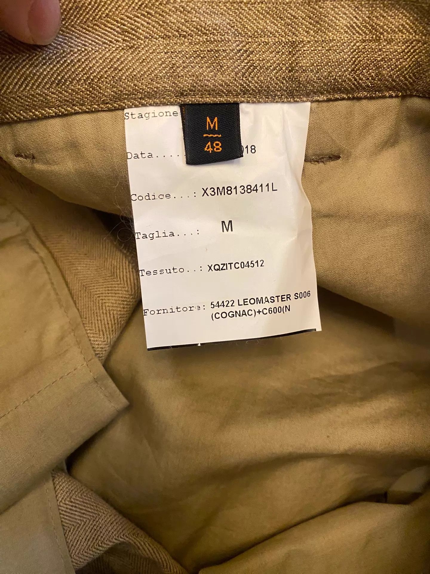 Tod's Tods Linen Herringbone Runway Pants Italy 48 BN Size US 32 / EU 48 - 6 Thumbnail