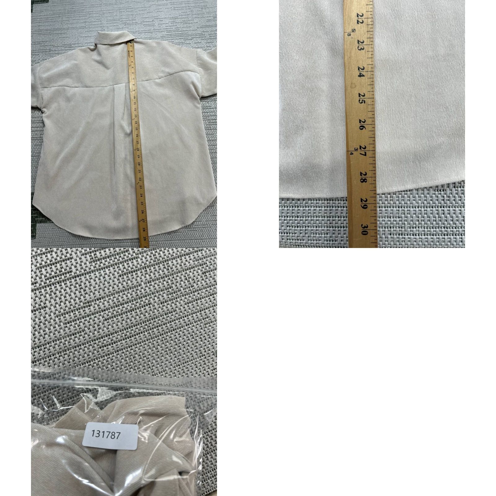 Zara Zara Shirt Womens Small Beige Oversized Button Up - Basic Casual Cotton Long Sleeve Relaxed Regular, Solid, Button-Up, Spring Summer, Women, Zara Size S / US 4 / IT 40 - 8 Thumbnail