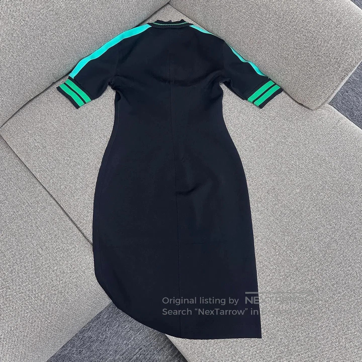 Louis Vuitton Louis Vuitton Striped Trim Short-Sleeve Dress. Size US 34 / EU 50 - 1 Thumbnail