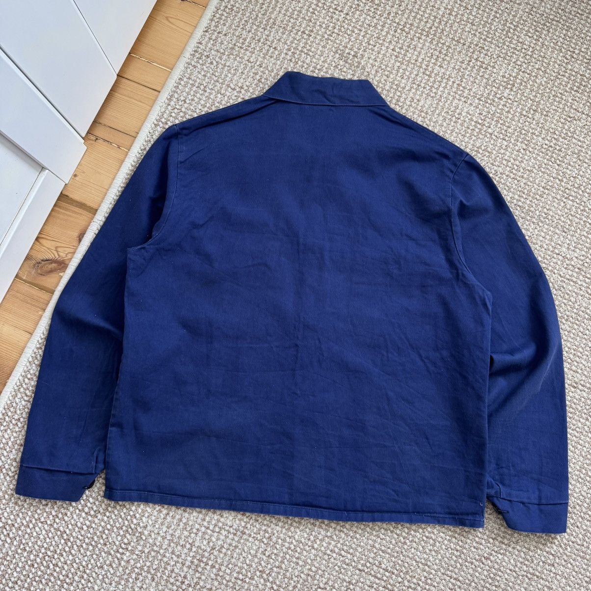 Le Laboureur 80s French Sanfor Vintage Blue Faded Cotton Works Jacket Size US M / EU 48-50 / 2 - 10 Thumbnail