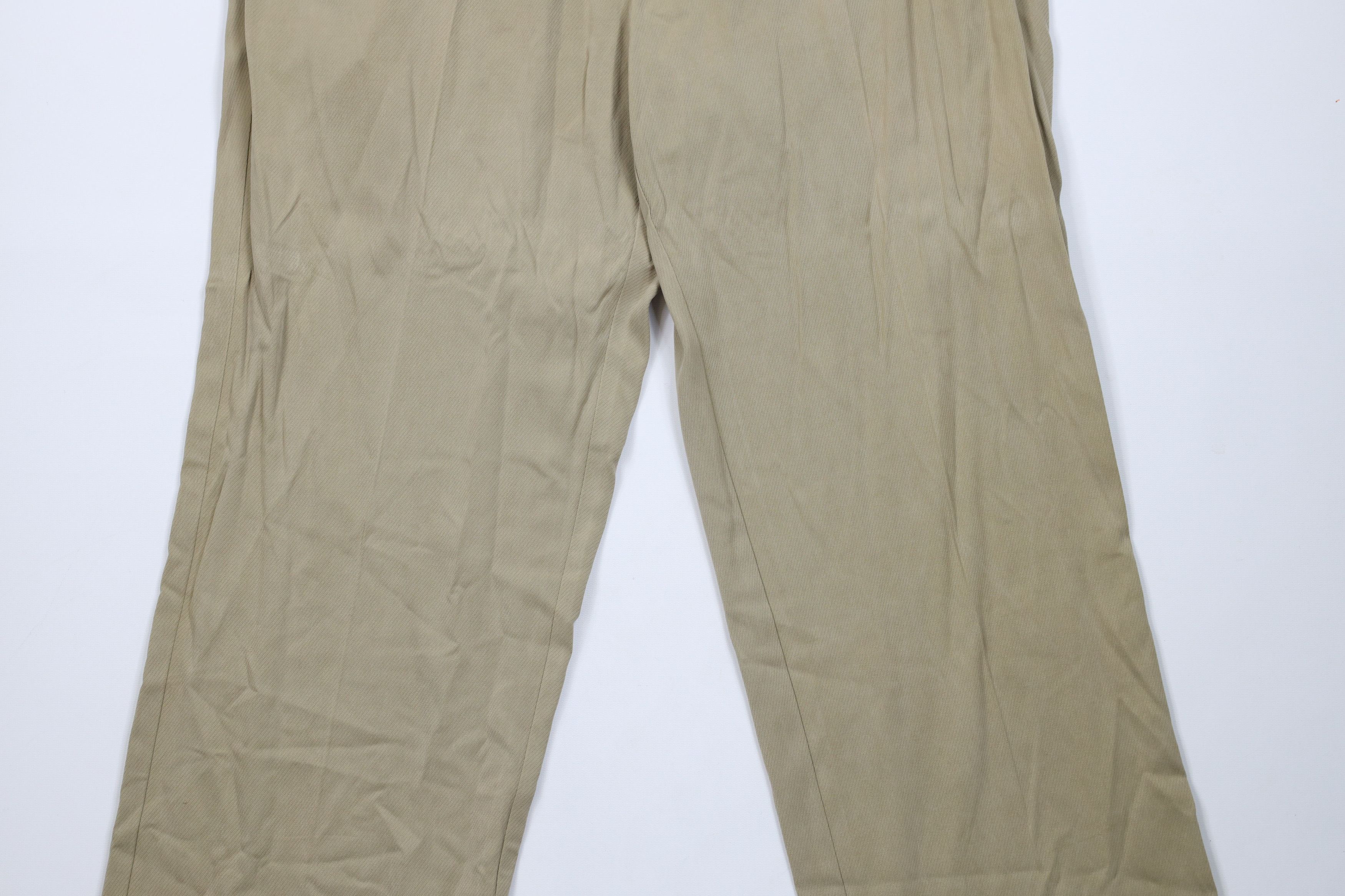 Tommy Bahama Vintage Tommy Bahama Silk Blend Wide Leg Chino Pants Beige Size US 36 / EU 52 - 3 Thumbnail