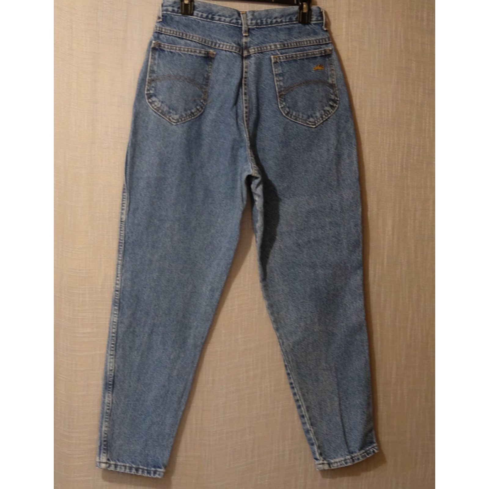 Vintage VINTAGE CHIC Jeans Blue Mom High-Rise Med Wash Denim 100% Cotton Womens 16 #A2-33 Size 29" - 6 Thumbnail