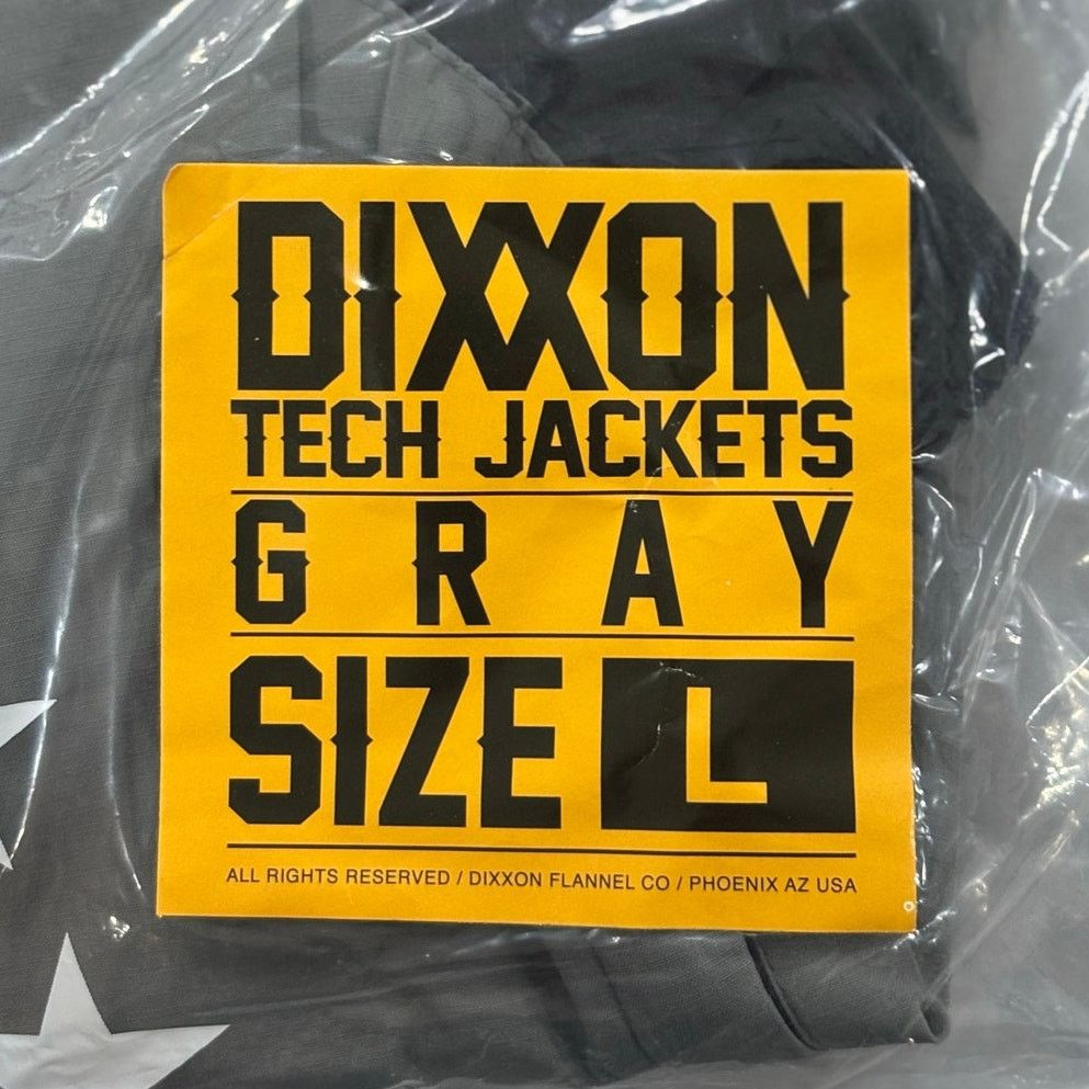 Dixxon Dixxon Flannel Co Tech Jacket Hooded Windbreaker Gray Large Size US L / EU 52-54 / 3 - 7 Thumbnail